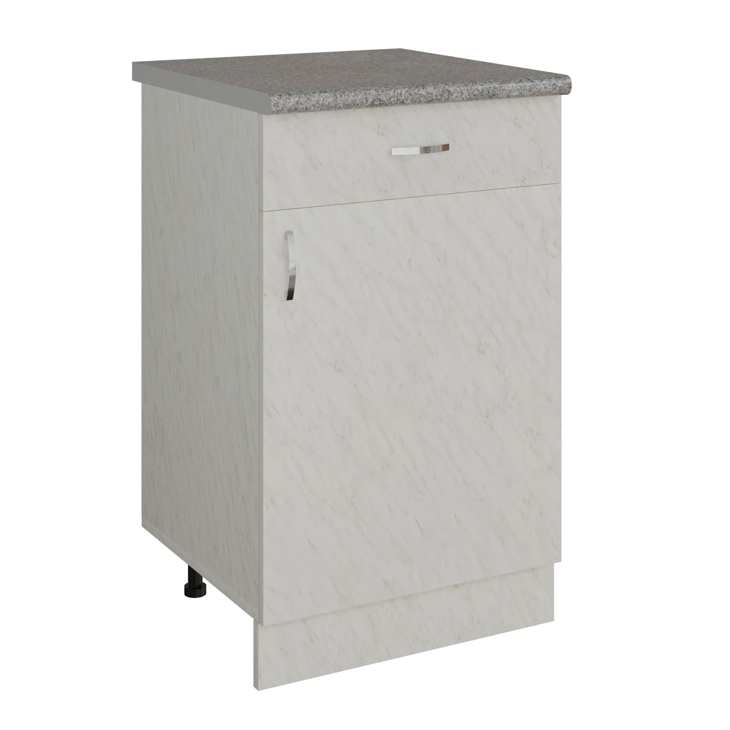 Изображение товара Стол разделочный 50 белый мрамор модульная мебель для кухни