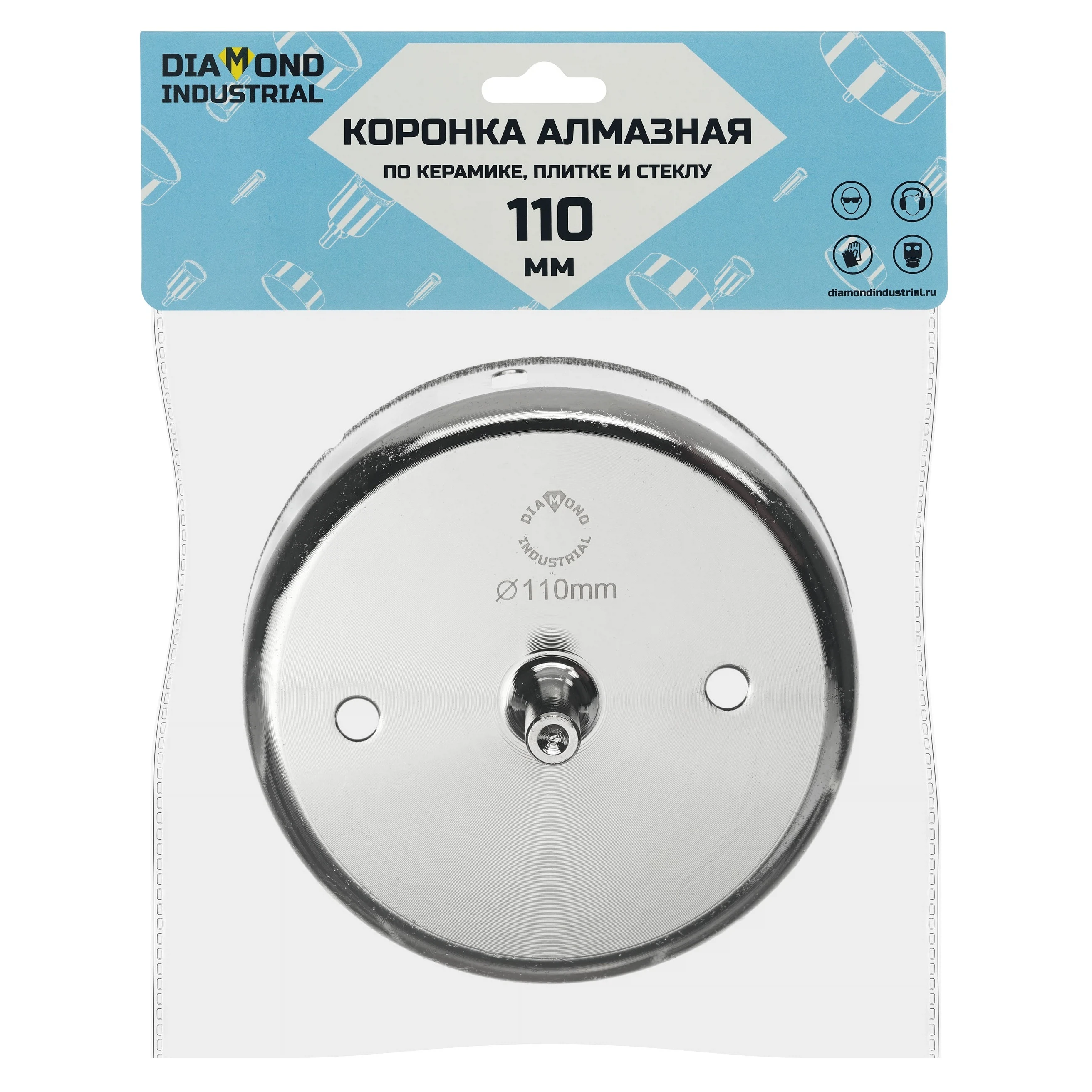 Изображение товара Коронка алмазная по керамограниту 110 мм без центра Diamond Industrial