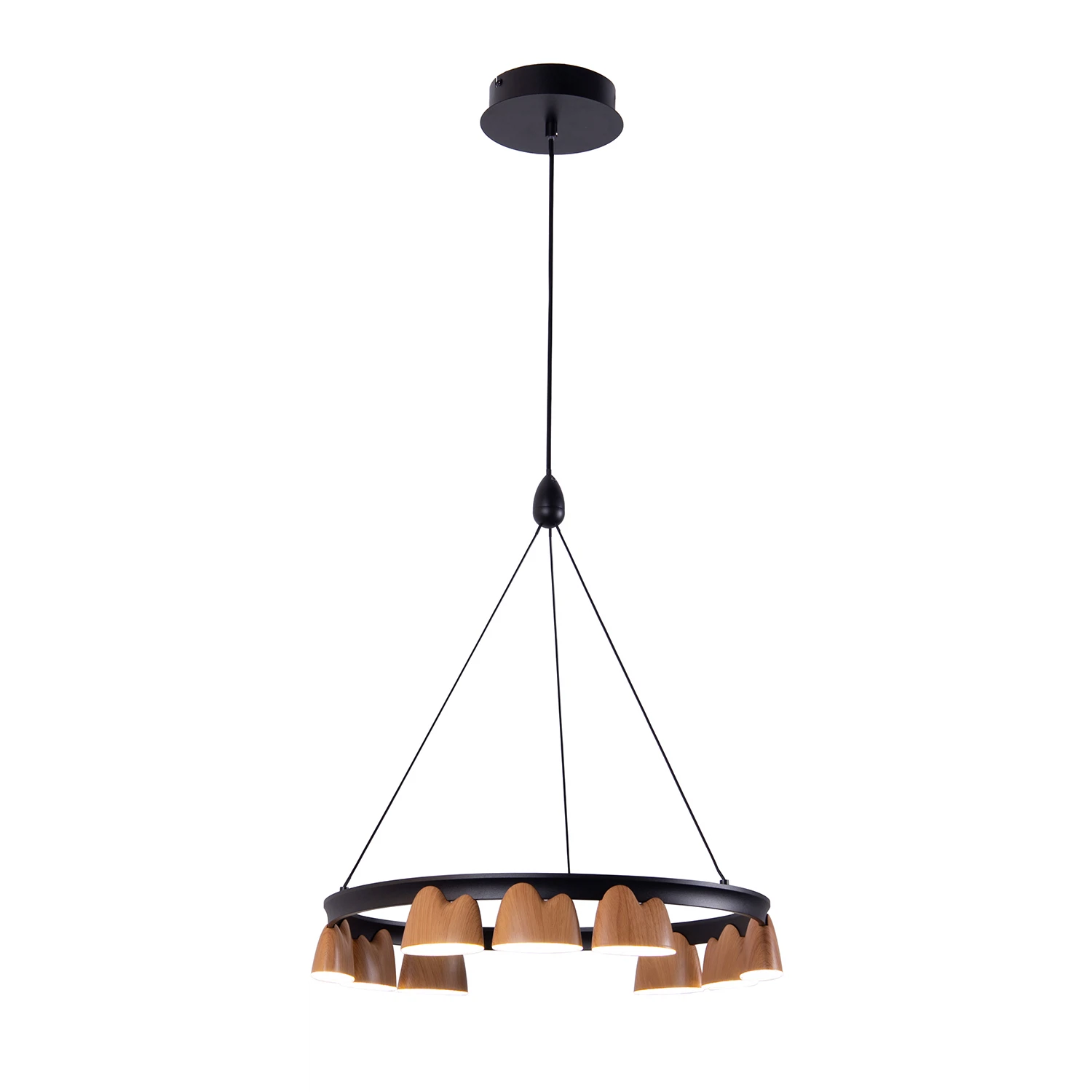 Изображение товара 4266-9P, подвесная люстра, D480xH250/1610, LEDx40W, 1720LM, 4000K, included