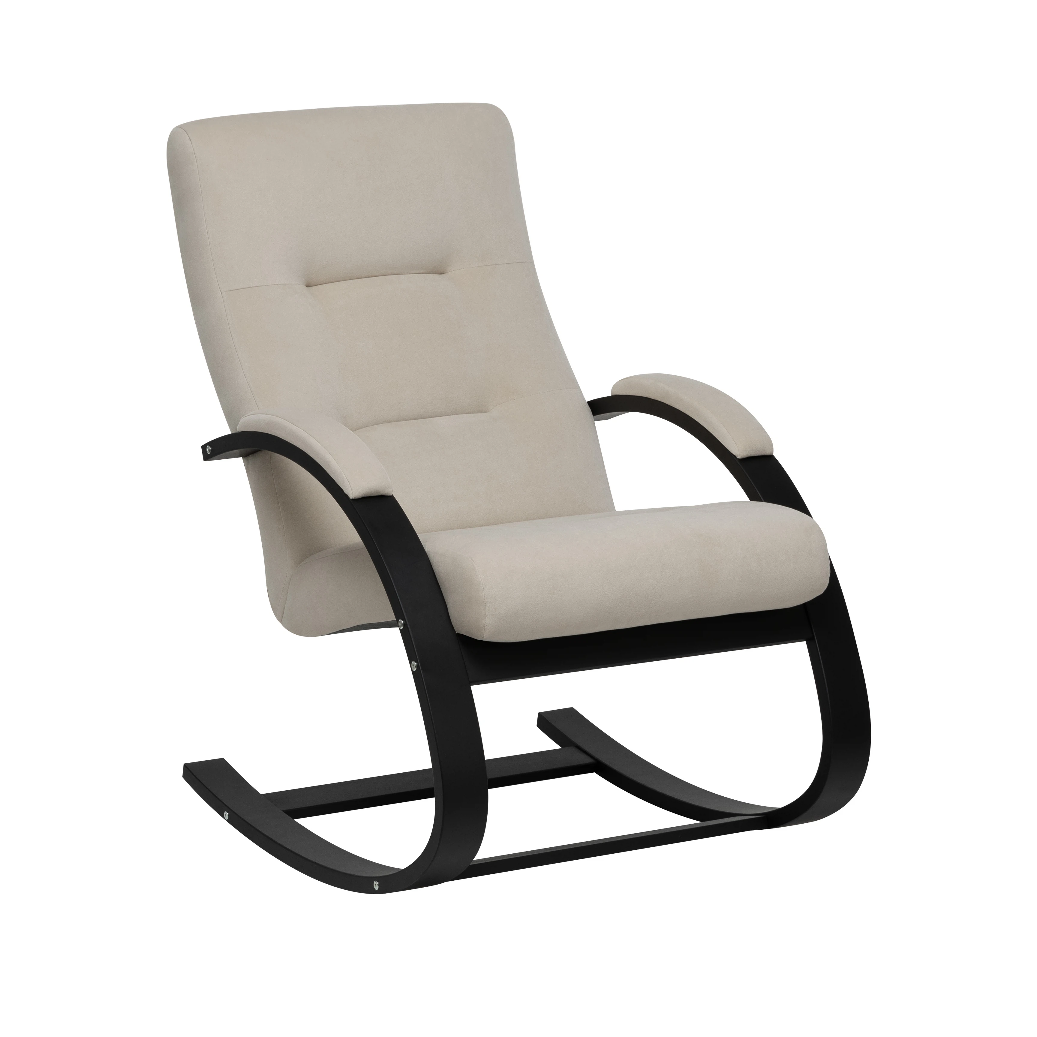 Изображение товара Кресло-качалка Милано коричневый или бежевый Leset - стильное классическое кресло