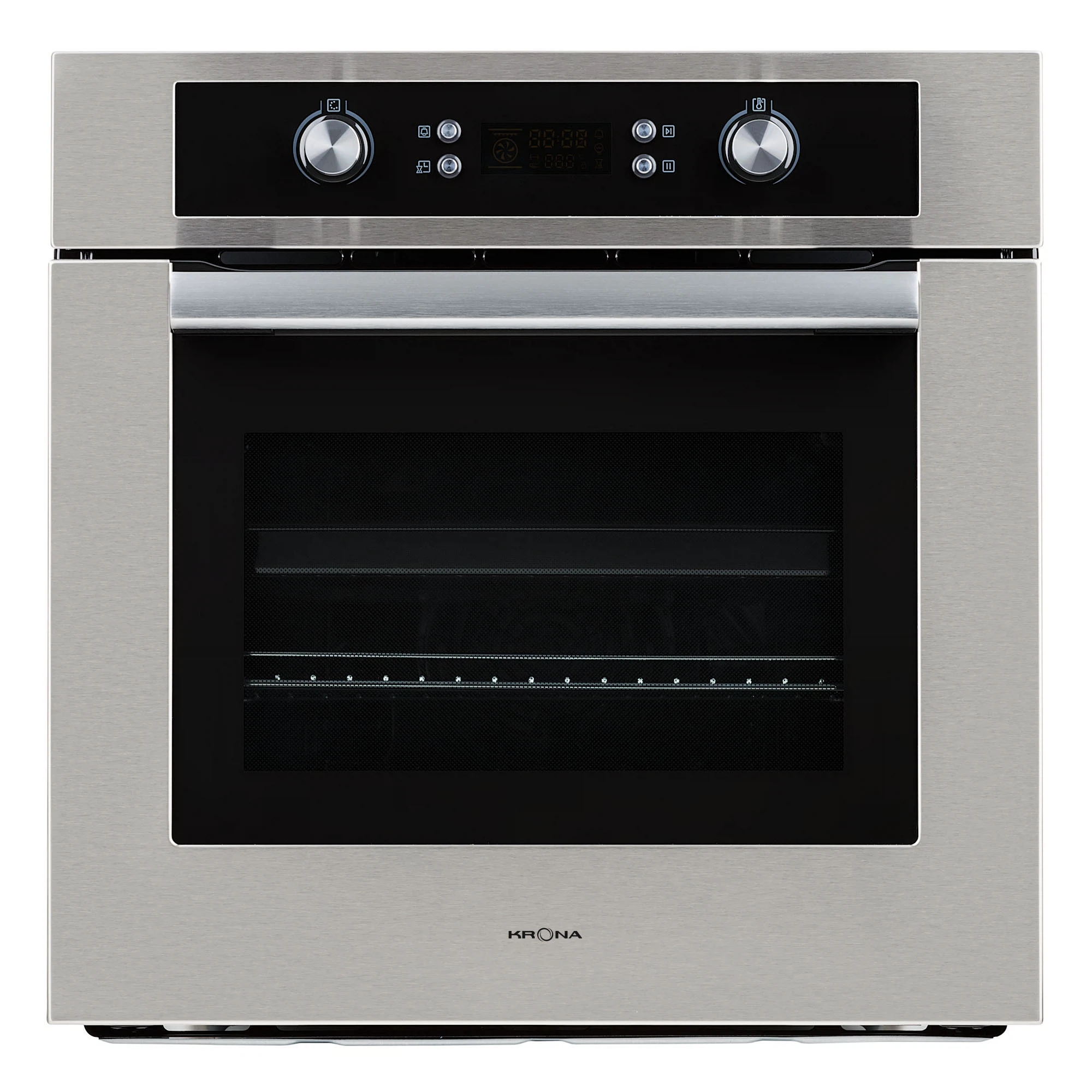 Изображение товара Электрический духовой шкаф KRONA BELCANTO 60 IX нержавеющая сталь черное стекло