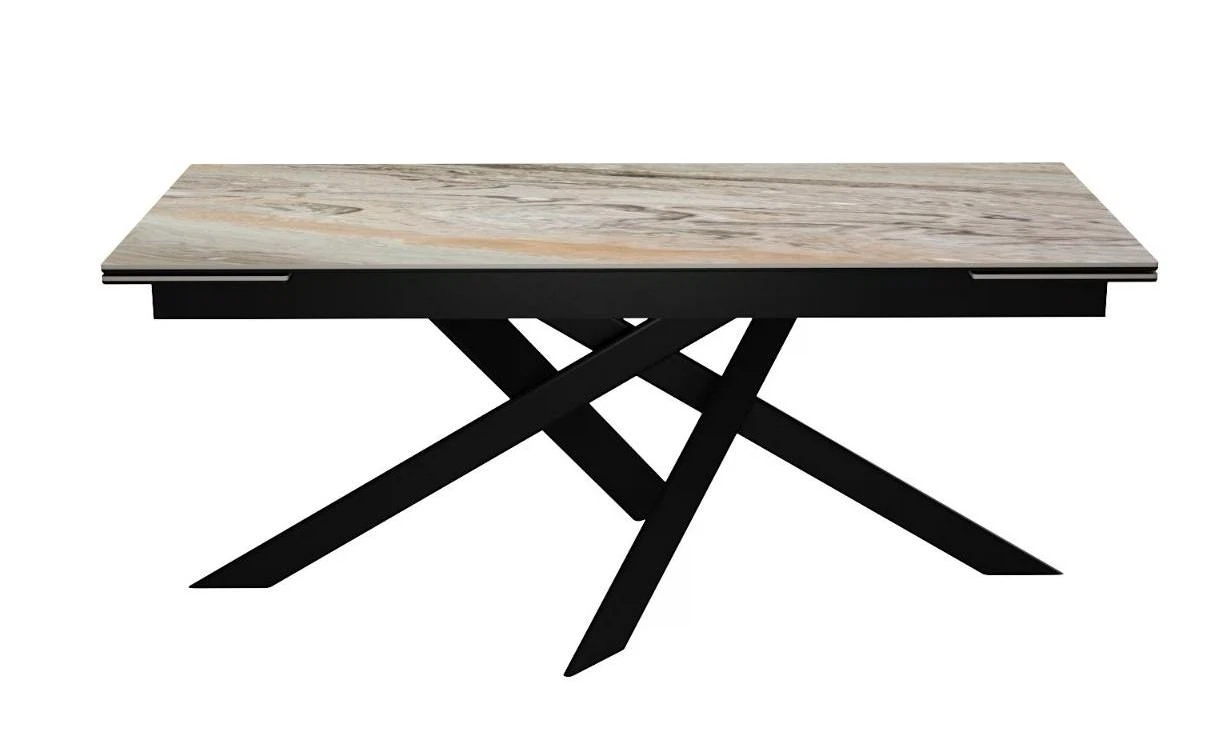 Изображение товара Стол DikLine EKX180 с керамической столешницей и черными опорами