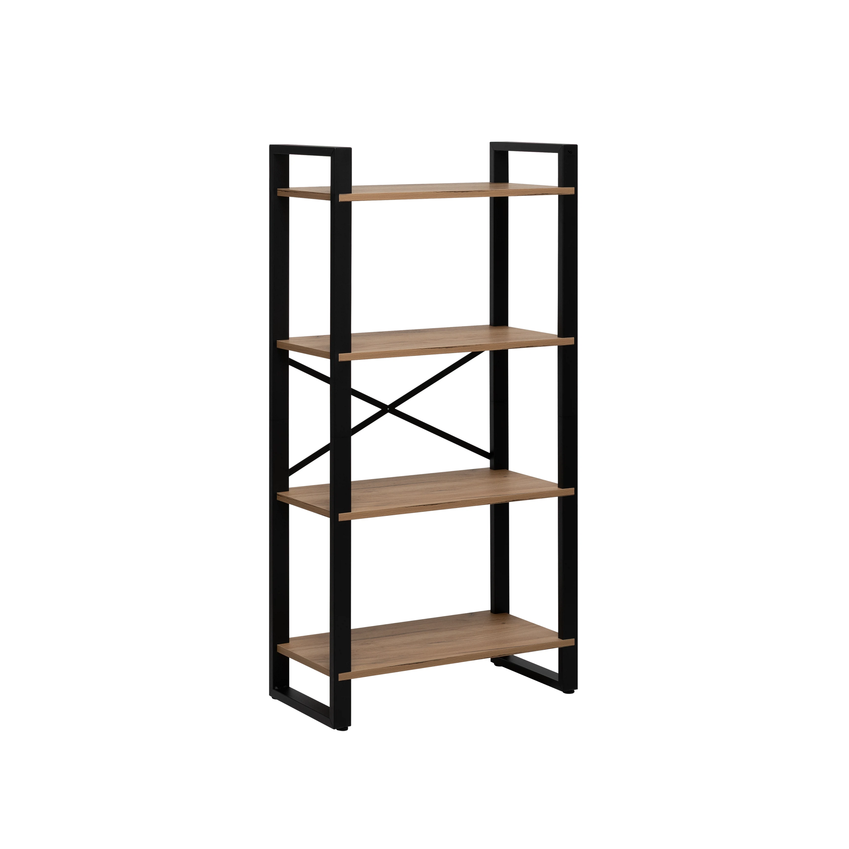 Изображение товара Стеллаж Стилвуд 124, Черный/Дуб крафт золотой
