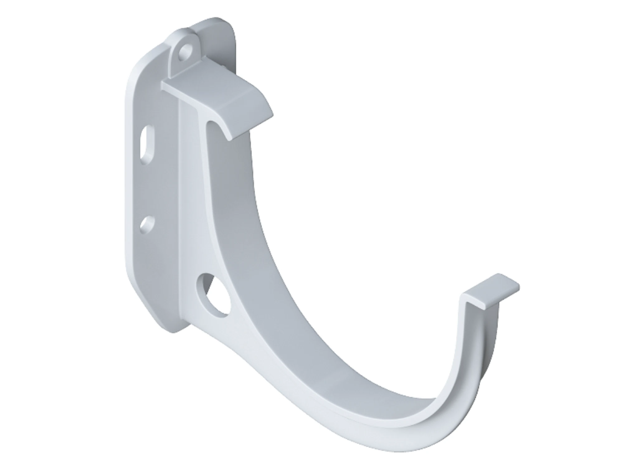 Изображение товара Кронштейн желоба ПВХ Элит белый Альта-Профиль 168x52 мм 125 мм диаметр