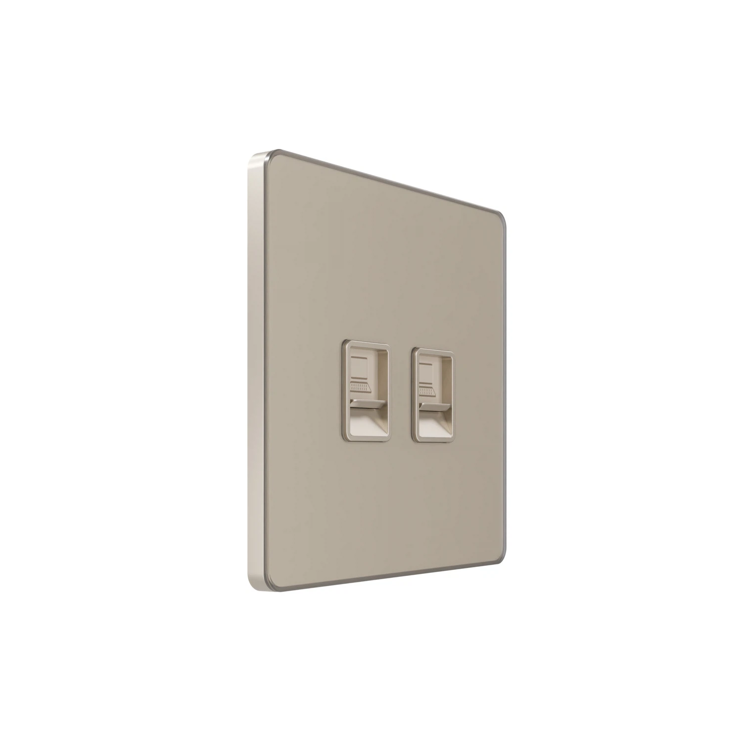 Изображение товара Розетка информационная RJ-45 Systeme Electric Systeme Infinity Песчаный берег кат.5e 2-я