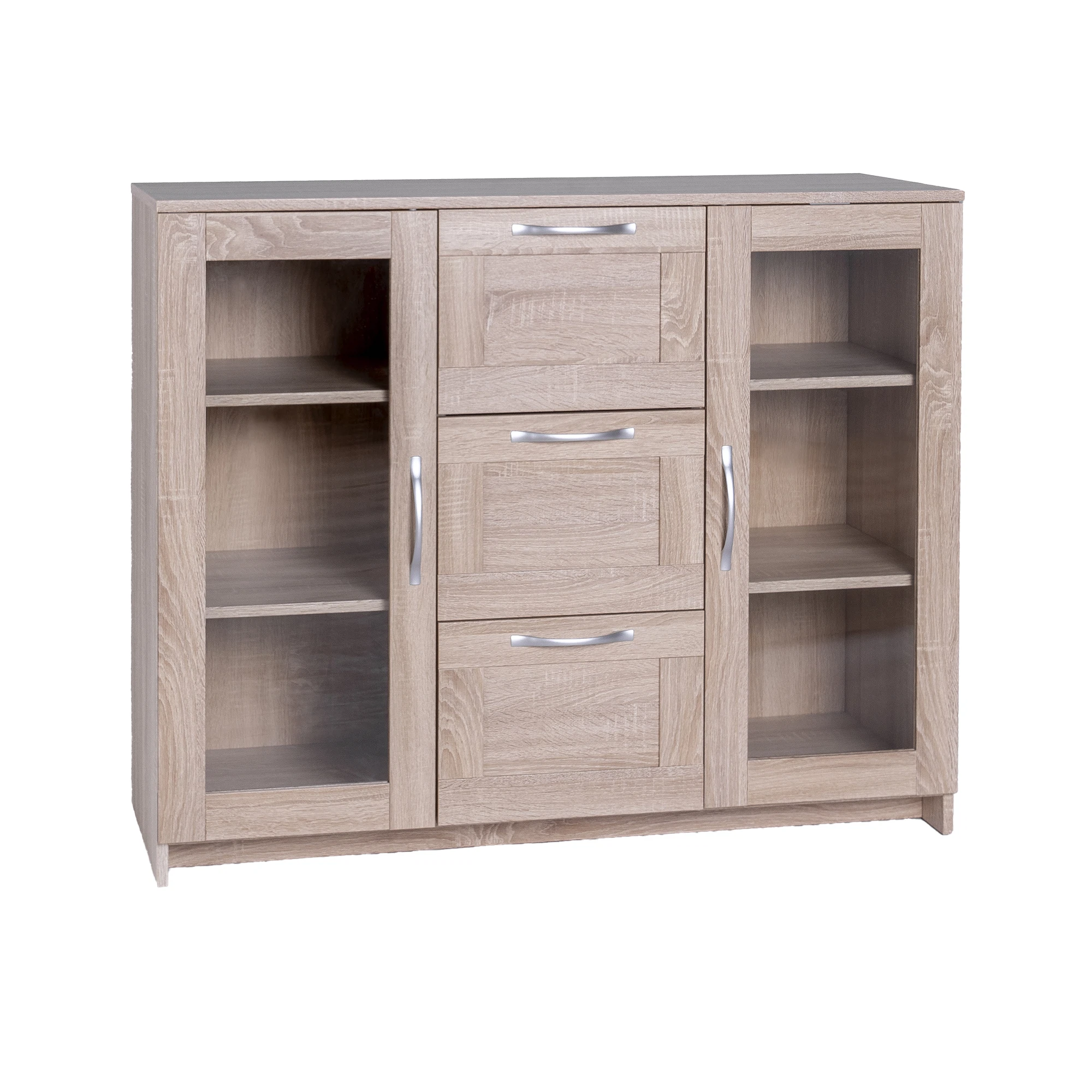 Изображение товара Универсальная тумба Сириус 95x117x41 см ЛДСП бежевый 3 ящика