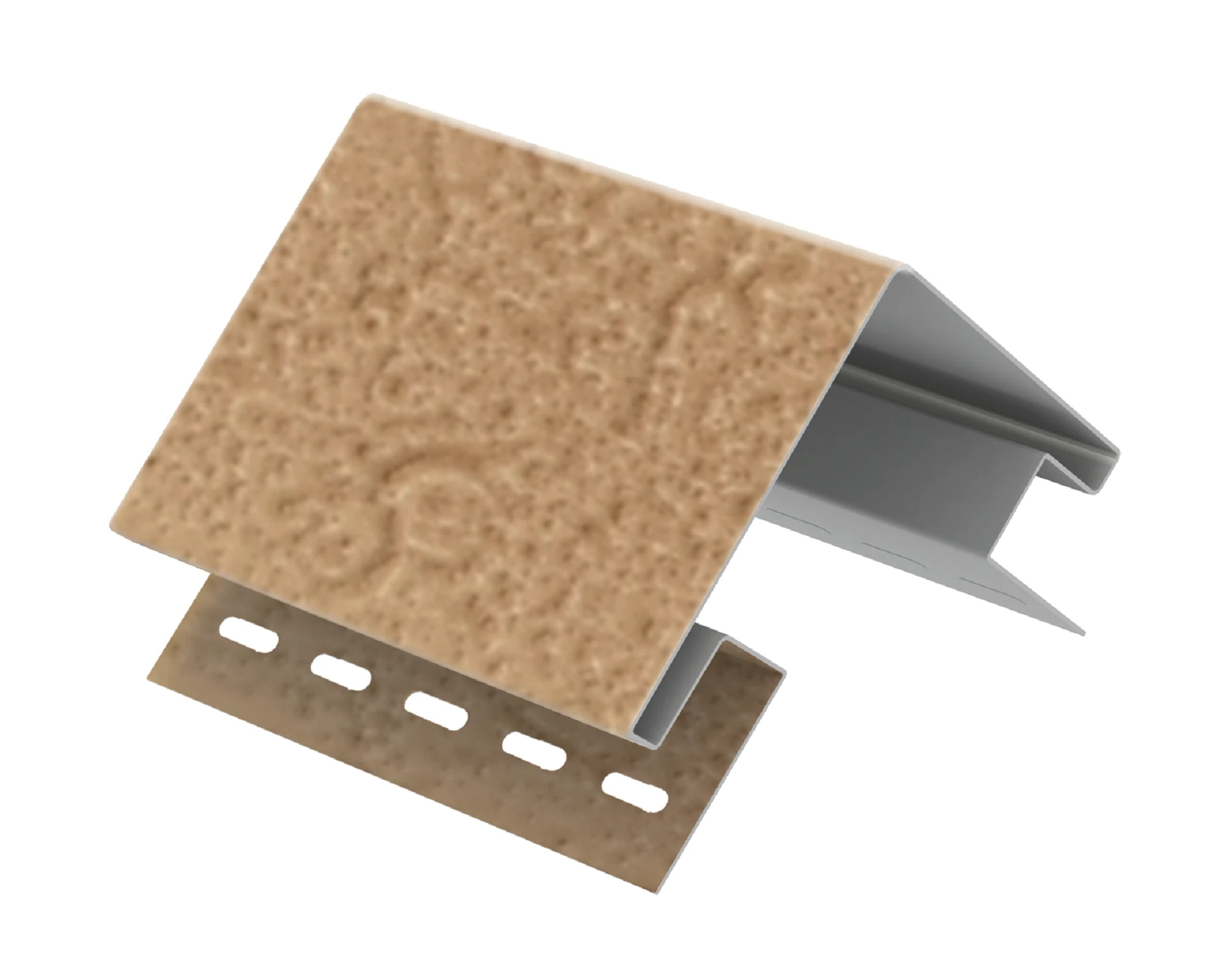 Изображение товара Наружный угол 74 мм для винилового сайдинга Stone House S-Lock Светлая медь Ю-Пласт