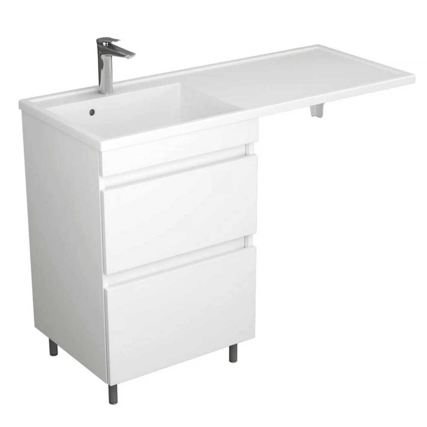 Изображение товара Напольная тумба с раковиной Uncoria 55 белая, 550х495х860 мм