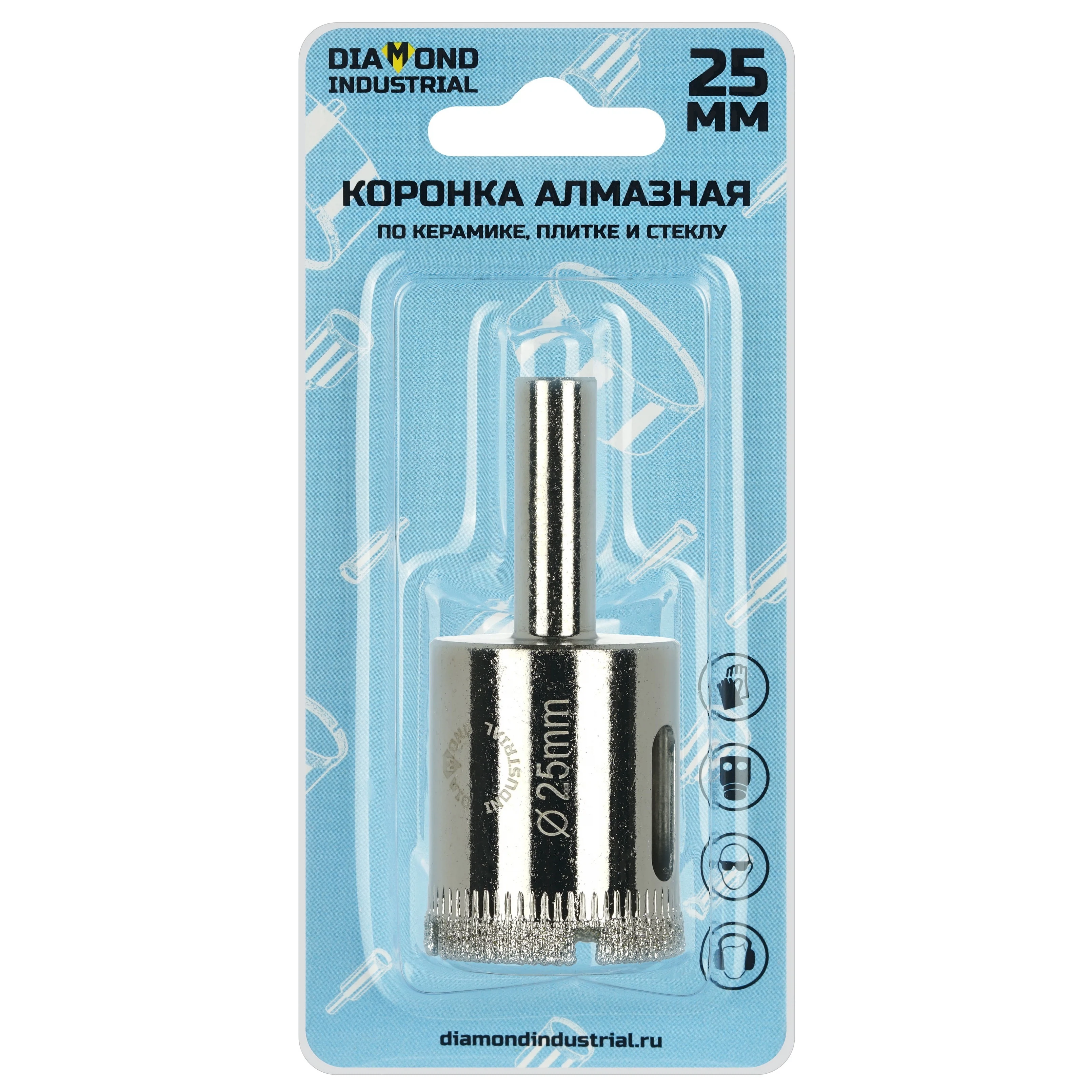 Изображение товара Коронка Diamond Industrial 25 мм по керамограниту без центра DIDCBC025