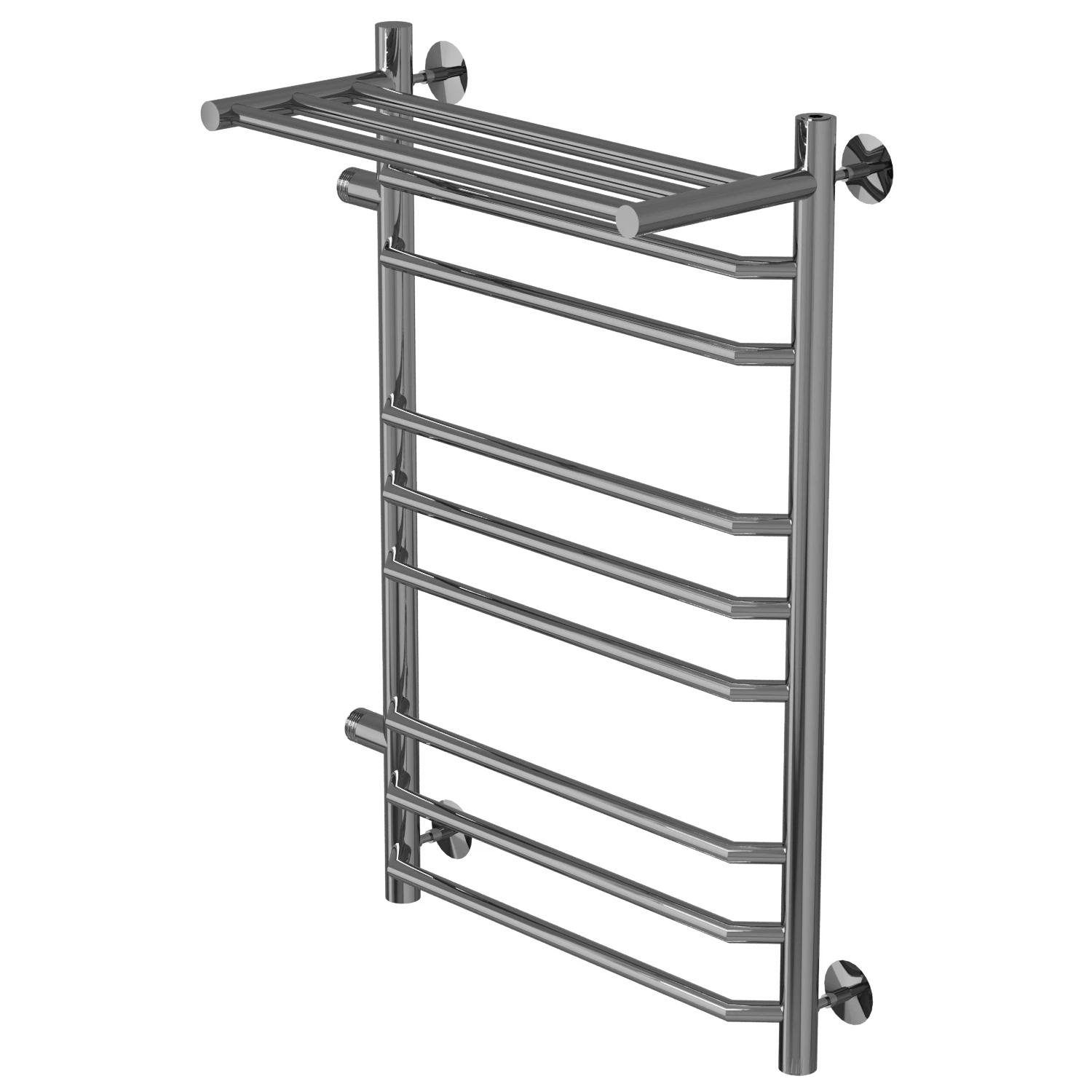 Изображение товара Водяной полотенцесушитель MIXLINE MIRA 80х50х50 г2 Хром нержавеющая сталь современный дизайн