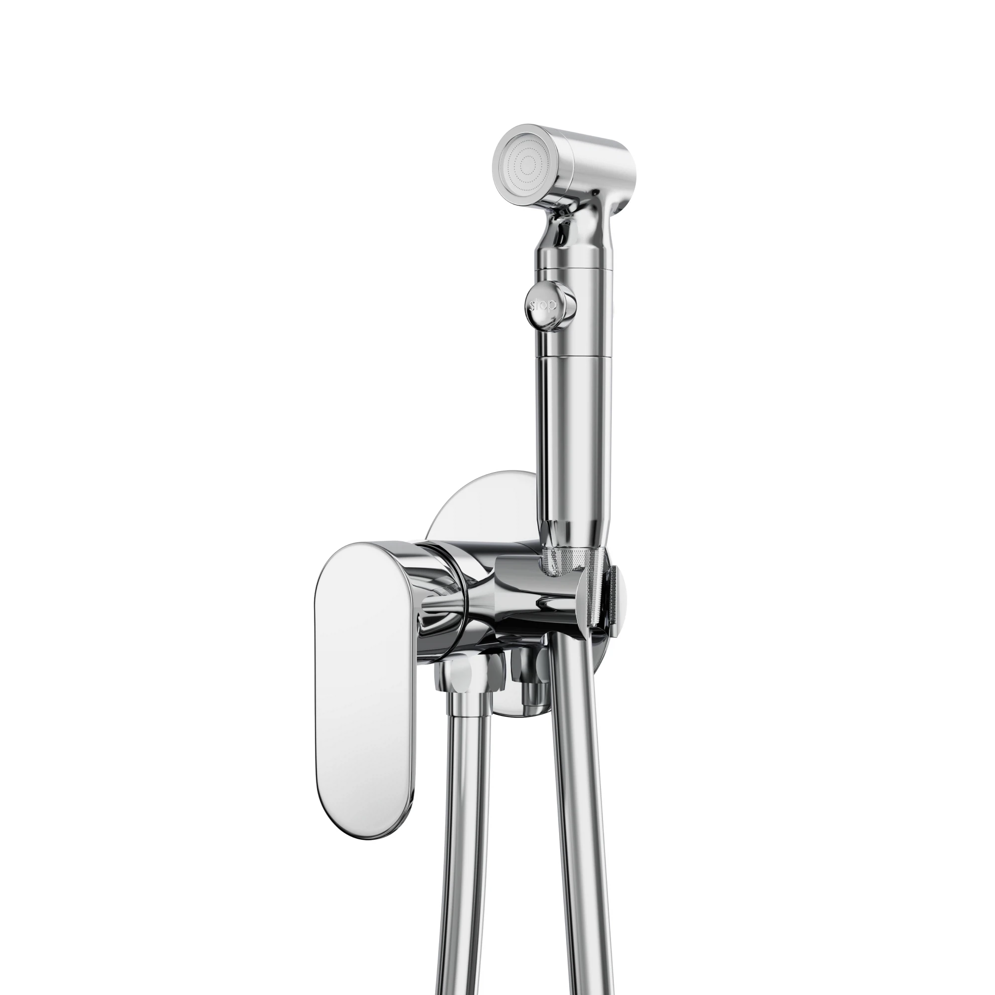 Изображение товара Смеситель для биде TOKITO TOK-FUR-1016 с гигиеническим душем и хромированным латунным корпусом