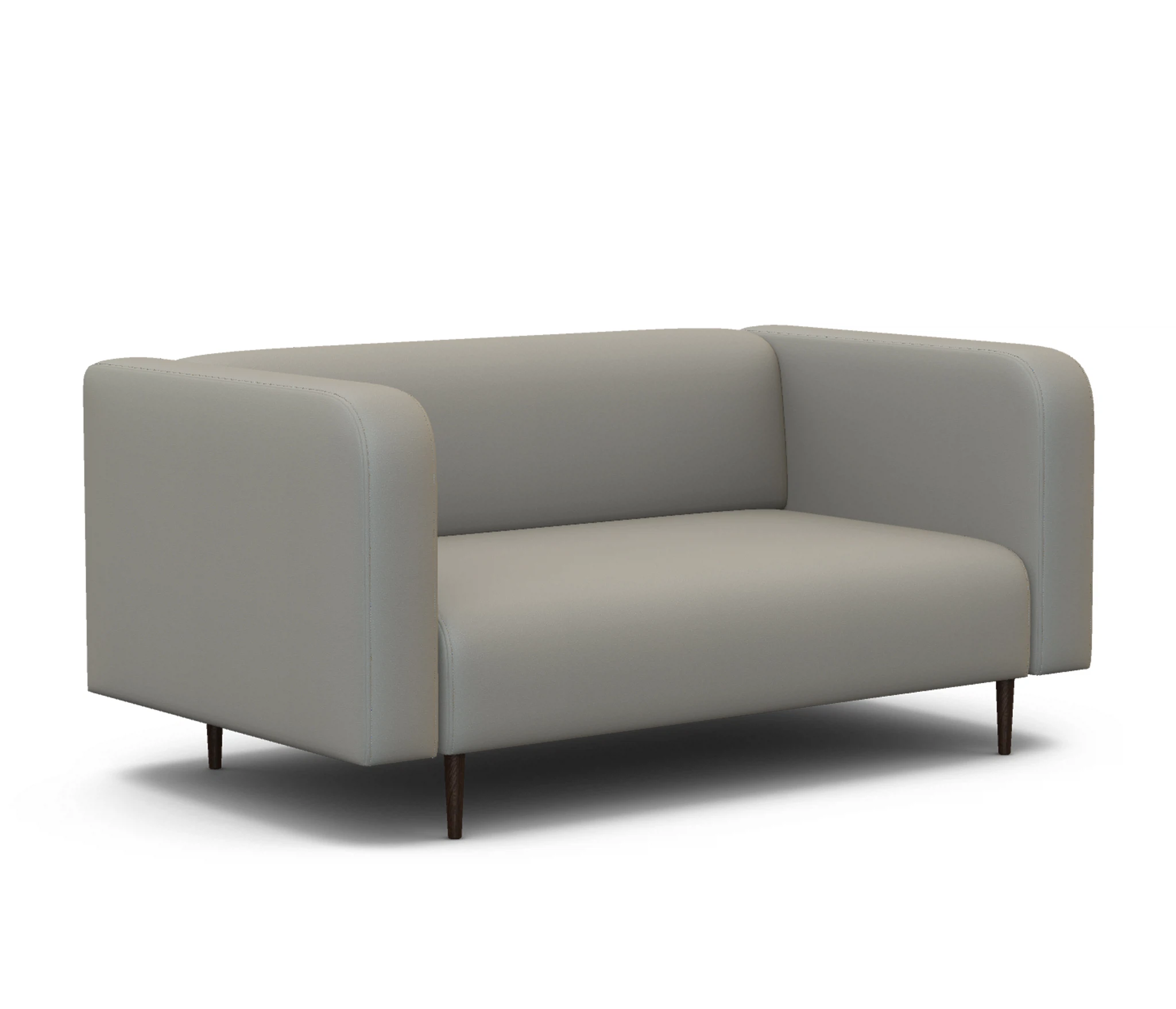 Изображение товара Диван офисный Акцент из экокожи бежевый для офиса и дома