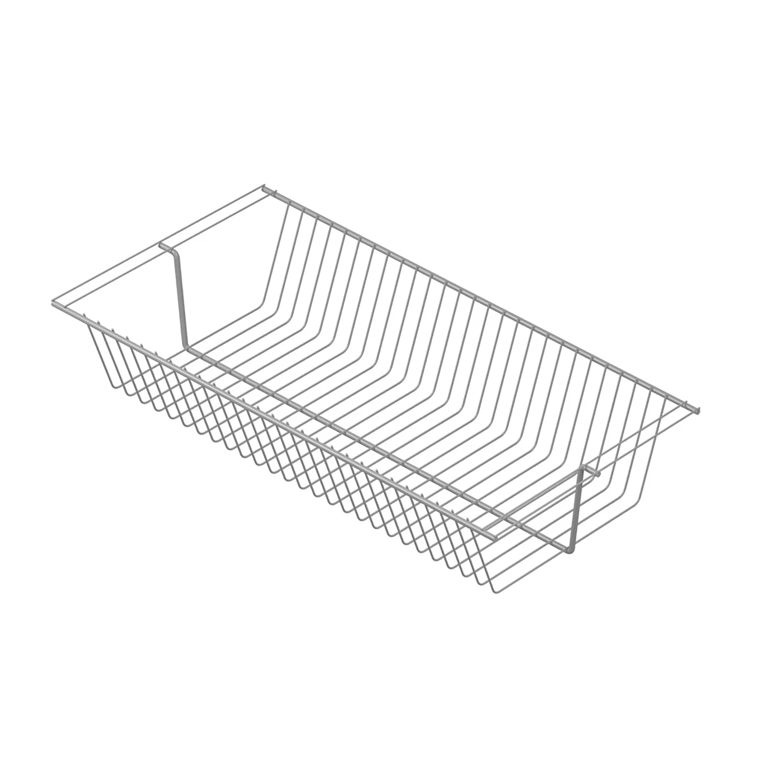 Изображение товара Серая проволочная полка-корзина Larvij 603x306x118 мм