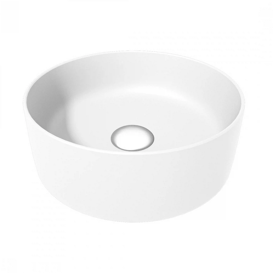 Изображение товара Раковина Maretti EA13NS10-740 Elena круглая чаша по центру белая 410x410 мм