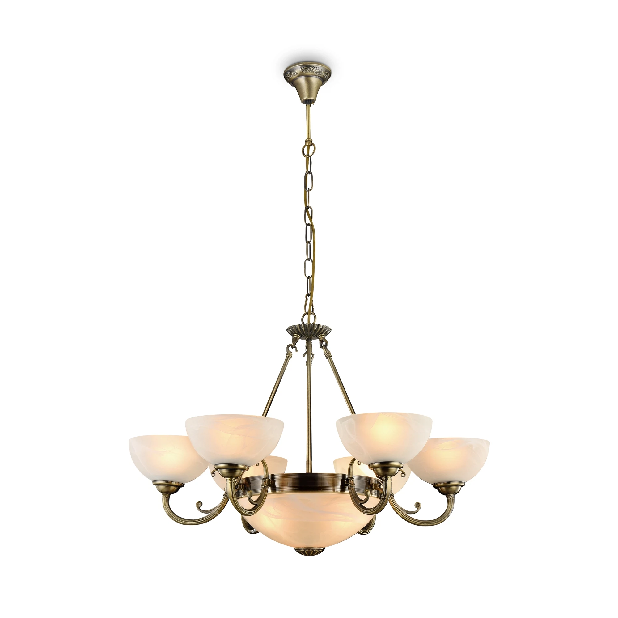 Изображение товара Люстра Freya Herbert FR2012-PL-09-BZ классика бронза стекло 9 ламп