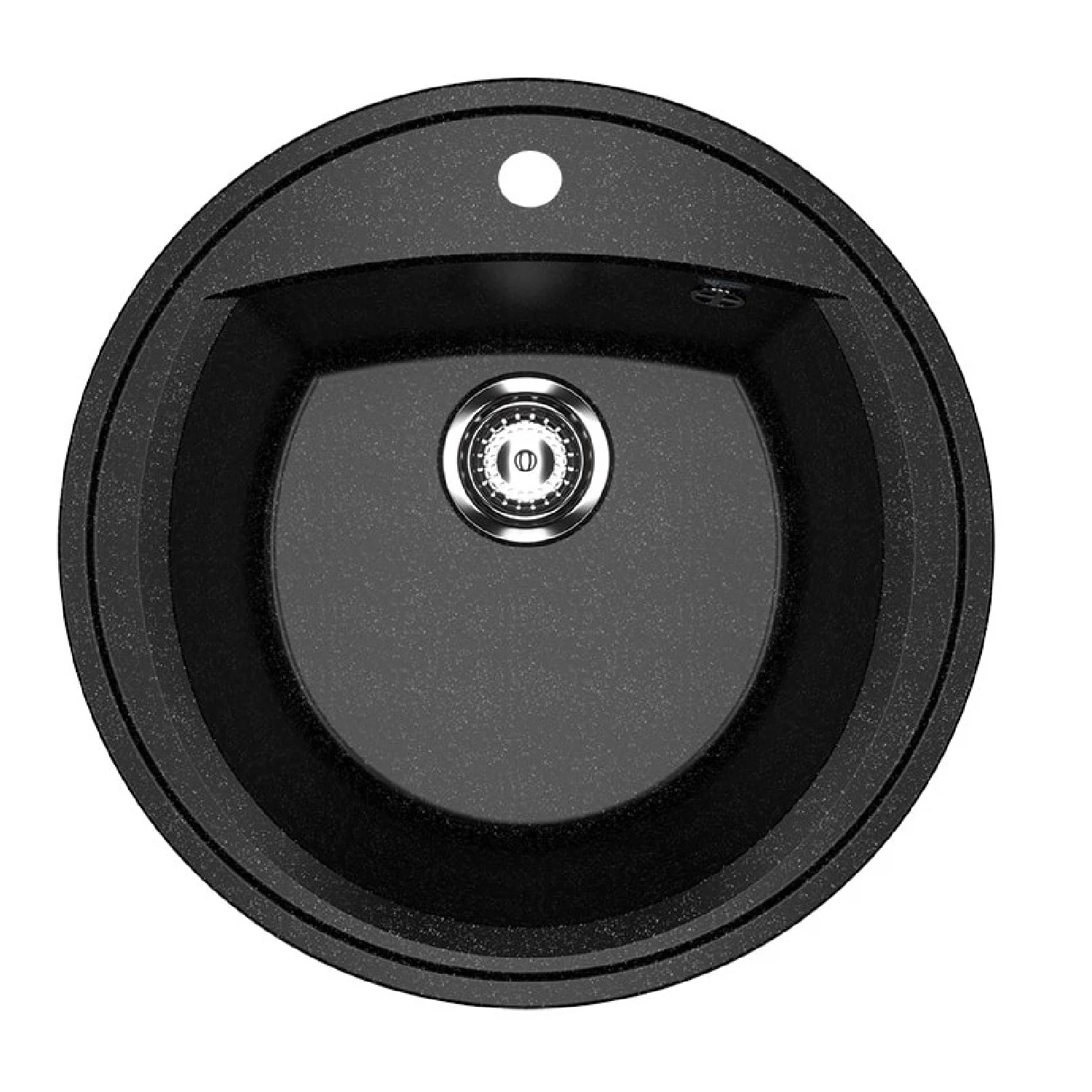 Изображение товара Кухонная мойка Ulgran U-603-308 из искусственного мрамора черная