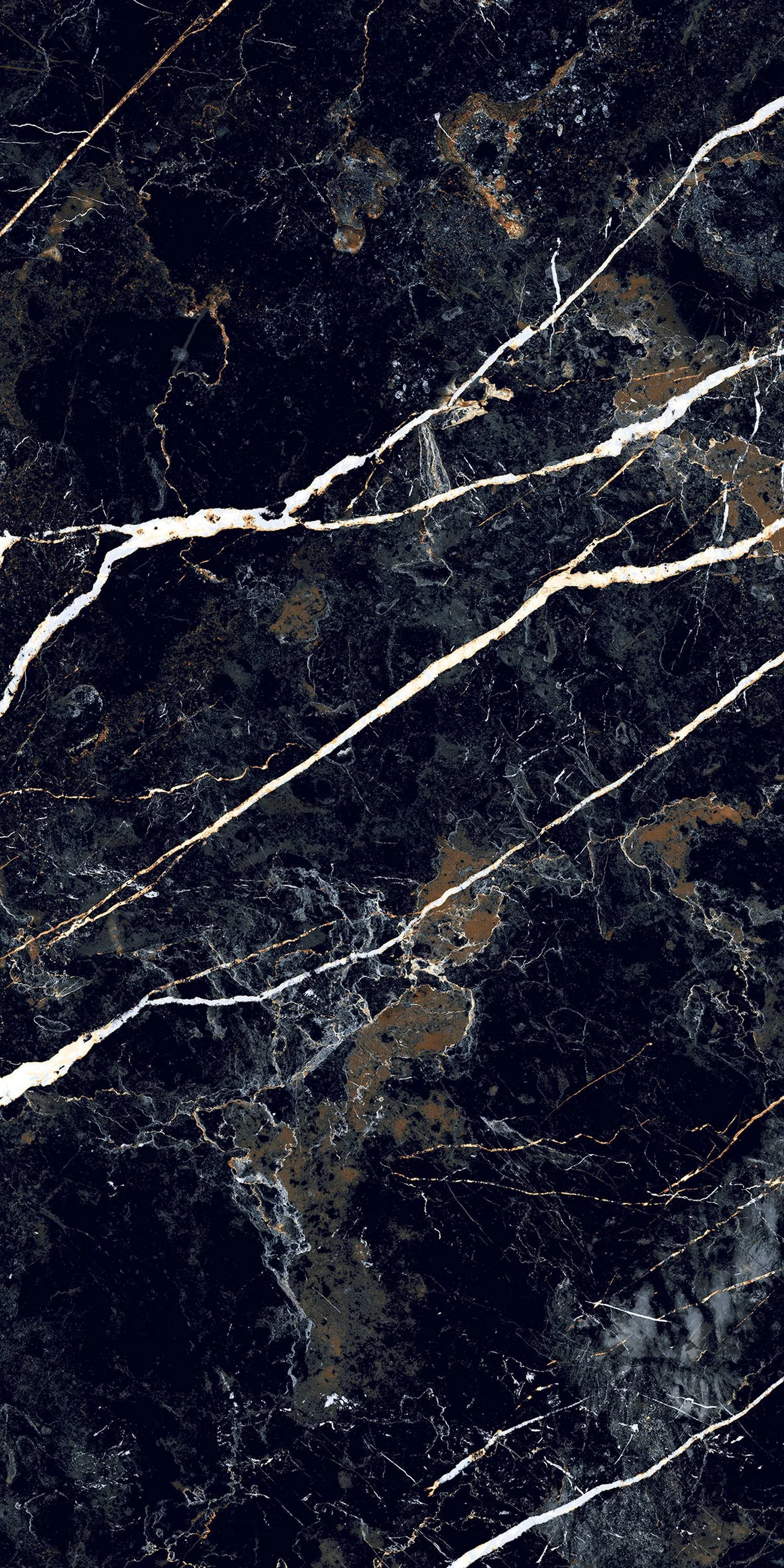 Изображение товара Керамогранит Obsidian Black Sparkle Dark 60х120 лапатированный карвинг мативая поверхность