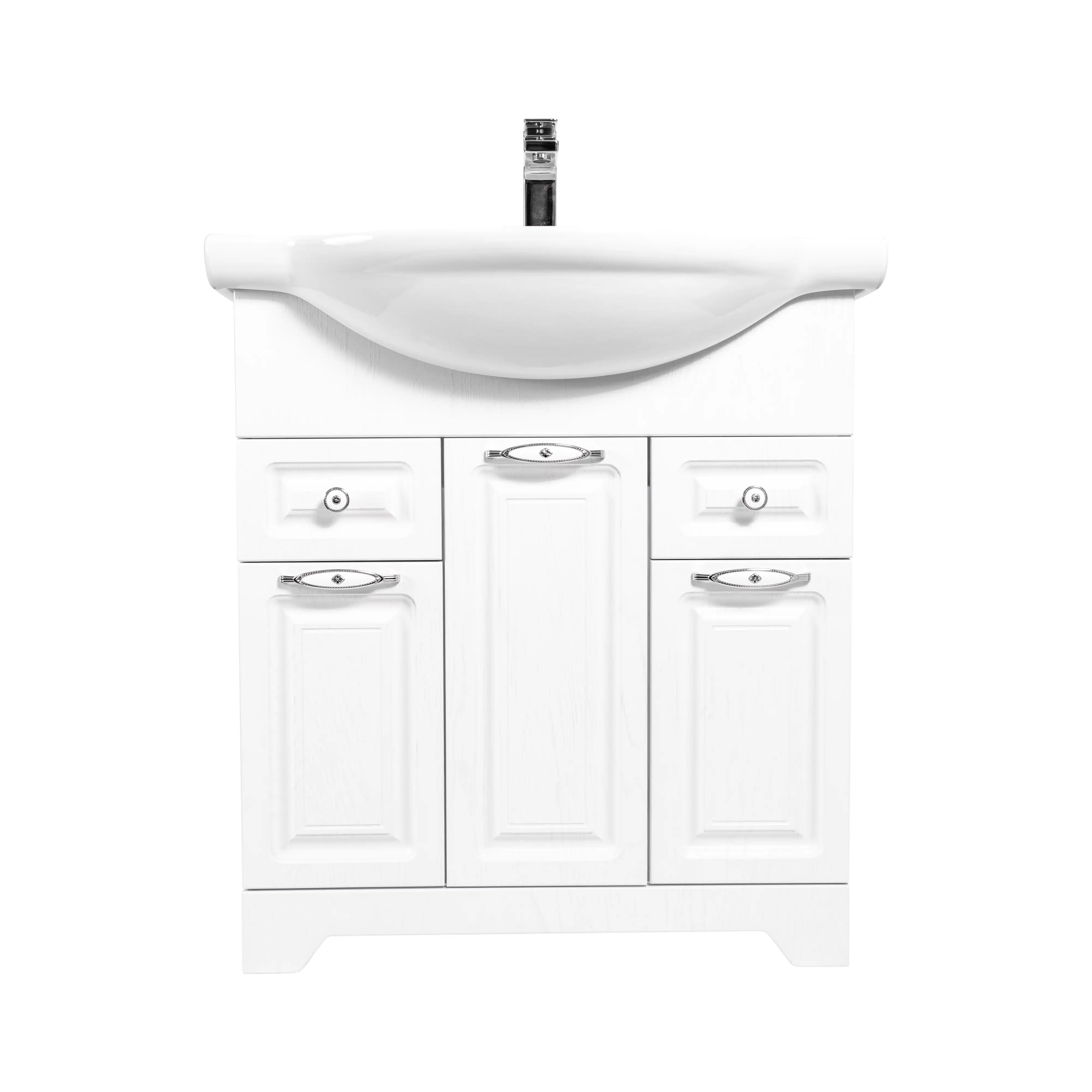 Изображение товара Тумба напольная Stella Polar Кармела 75 белое серебро