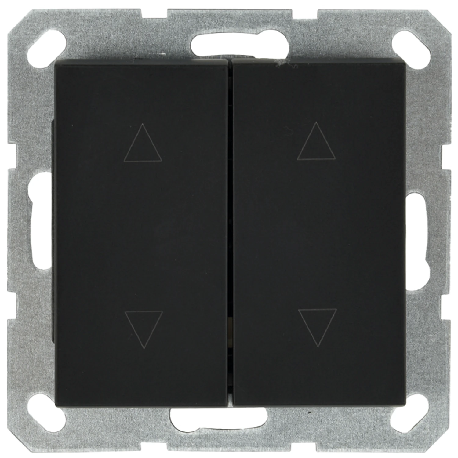 Изображение товара Выключатель жалюзи Jasmart G 2 клавиши 10A черный матовый