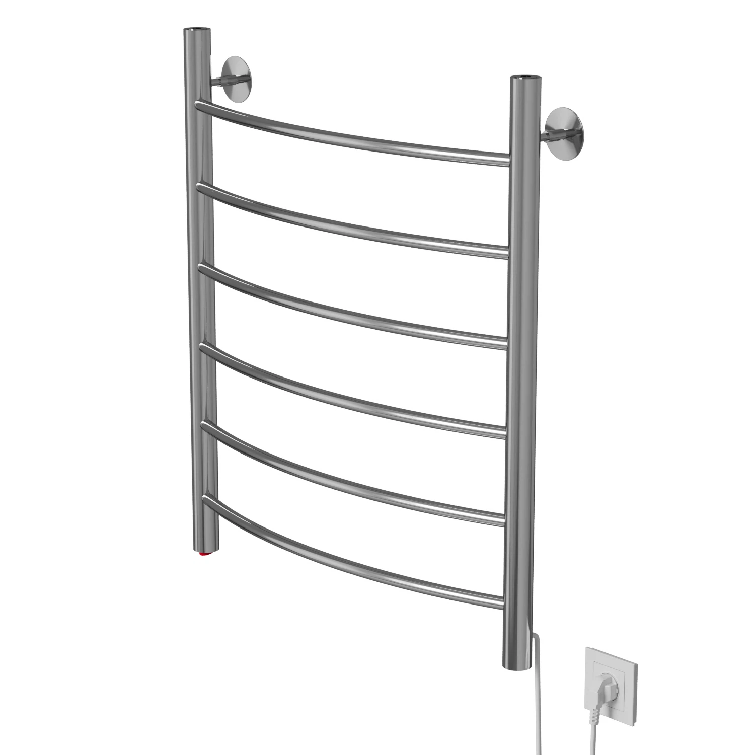 Изображение товара Полотенцесушитель MIXLINE CAPELLA  60х50 (кноп выключ, 255 Вт, 6 перекладин, правый) электрический