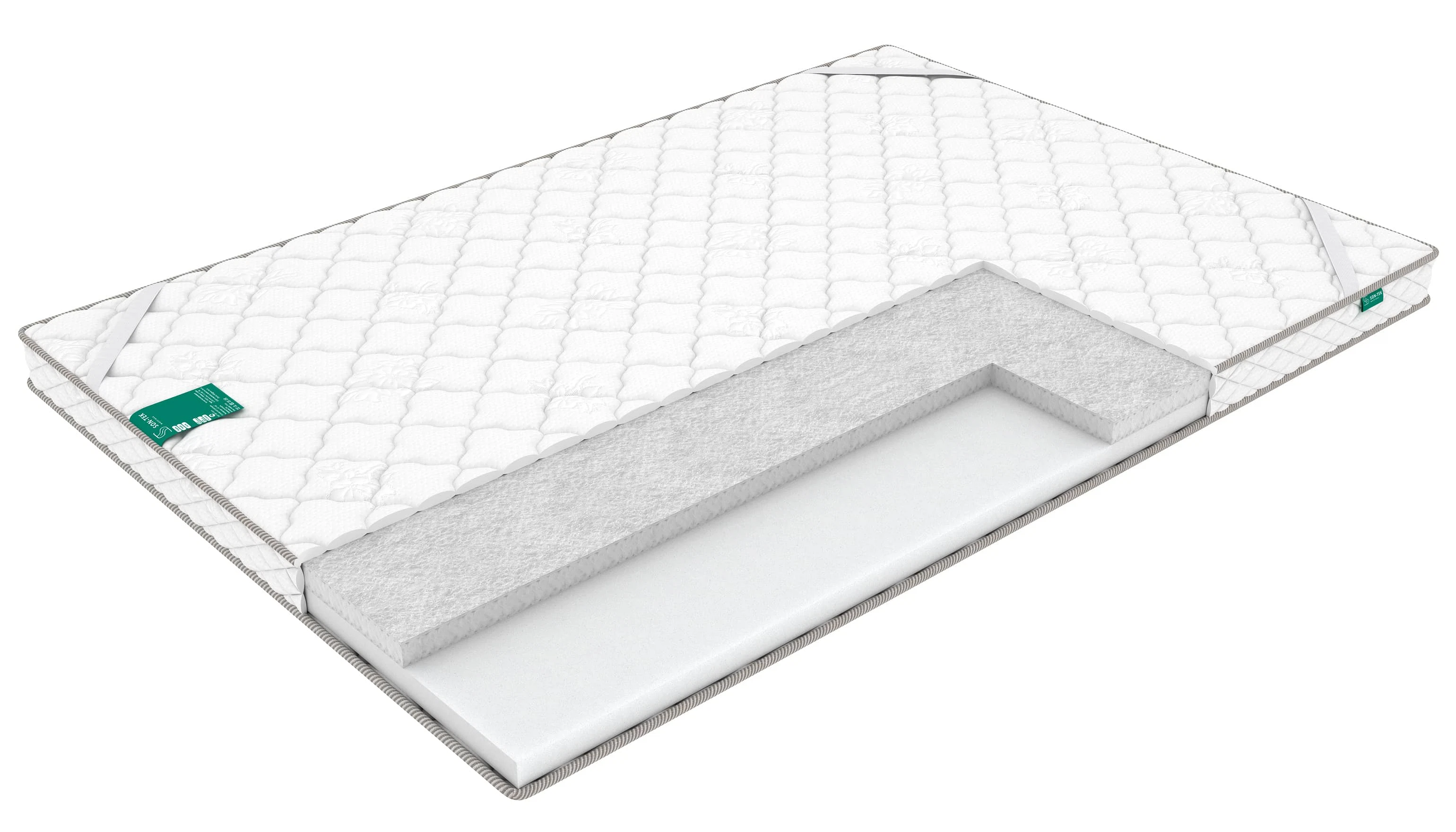 Изображение товара Тонкий ортопедический наматрасник Sleeptek Strutto Foam 160х200 см