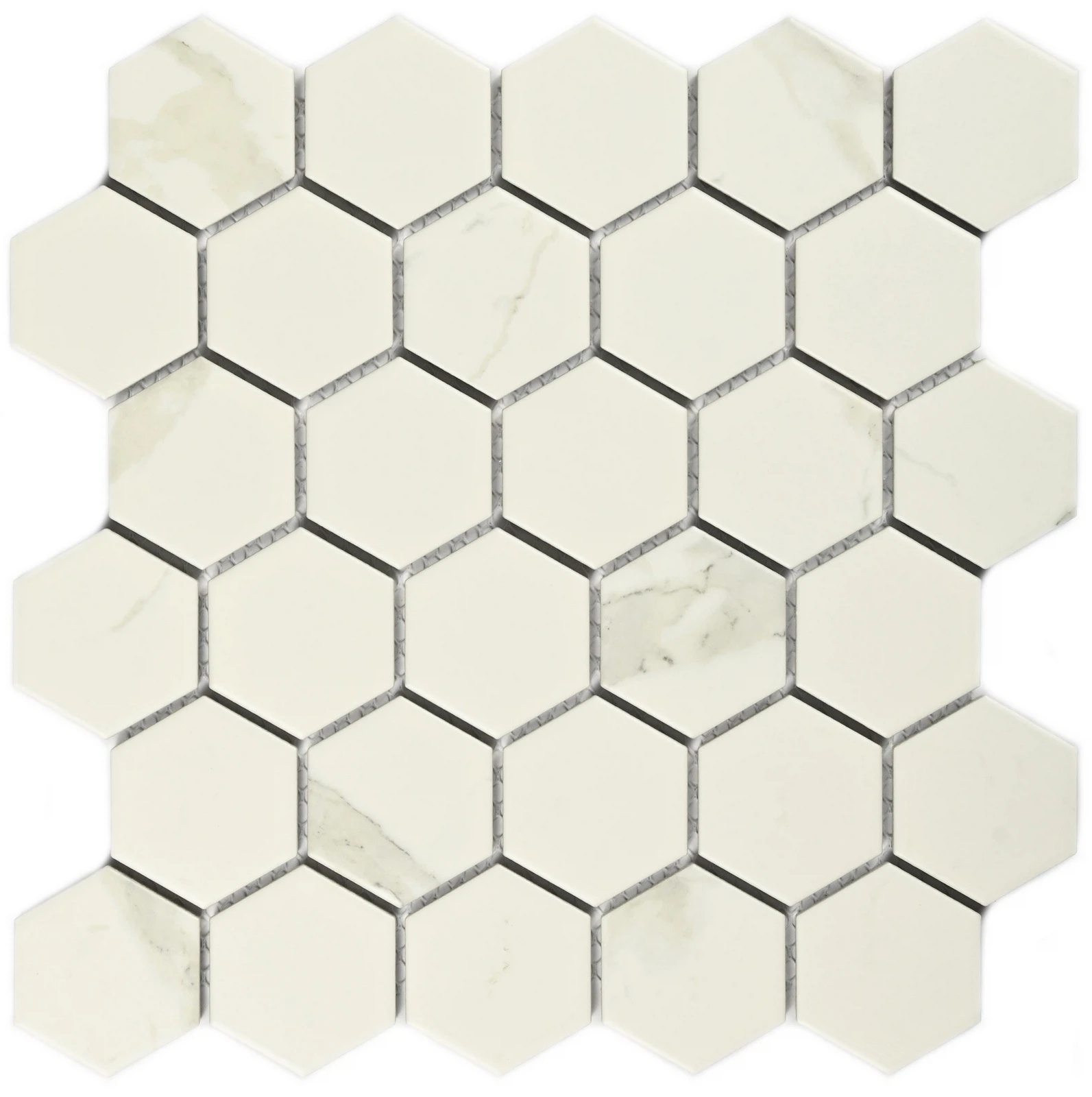 Изображение товара Керамическая мозаика CARRARA COMB 27x28 белая для стен высокого качества