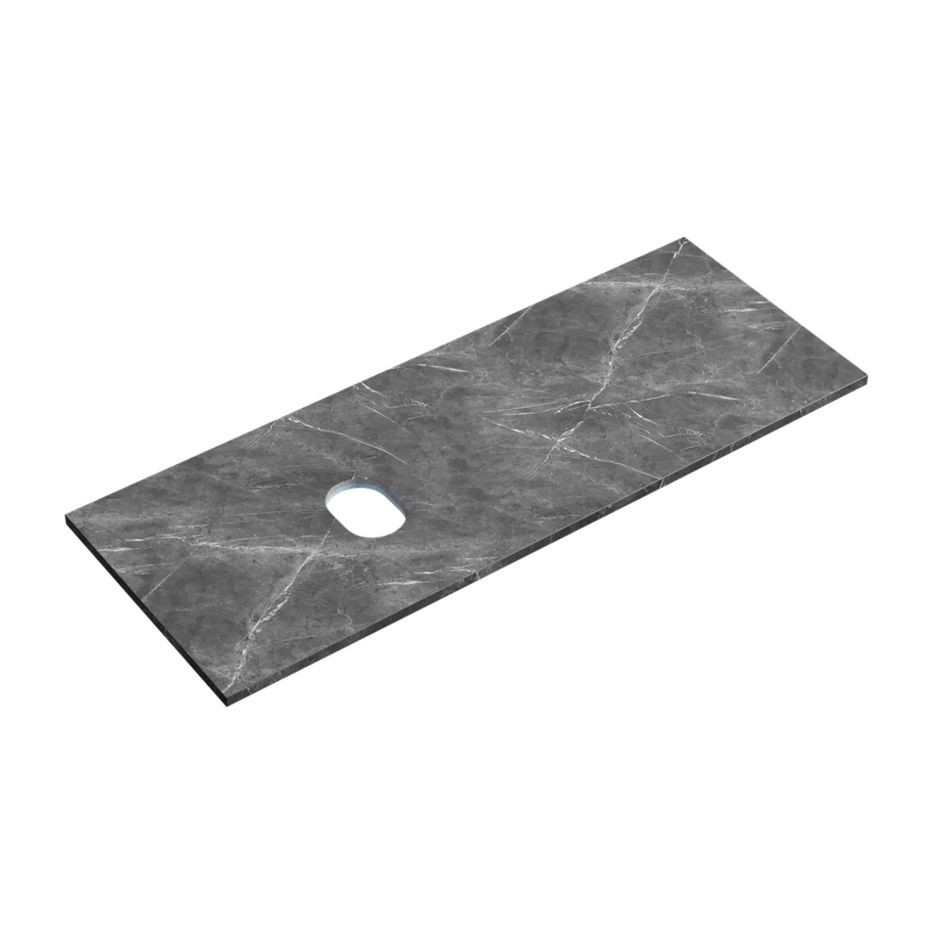 Изображение товара Столешница для ванной комнаты SANCOS 1200х460 черный Sky, левая