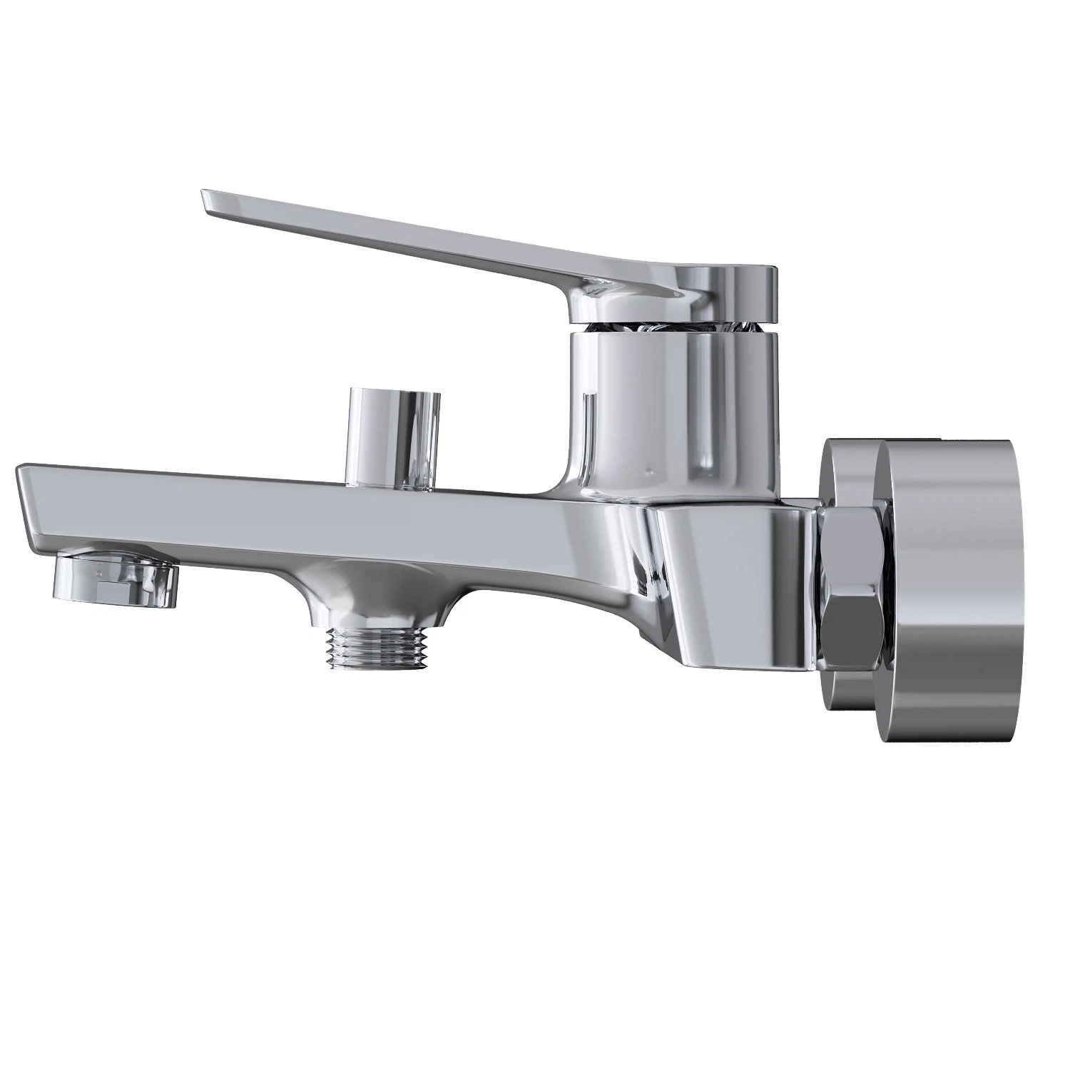 Изображение товара Смеситель для ванны MIXLINE ML24-01 Unito хром на стену короткий излив