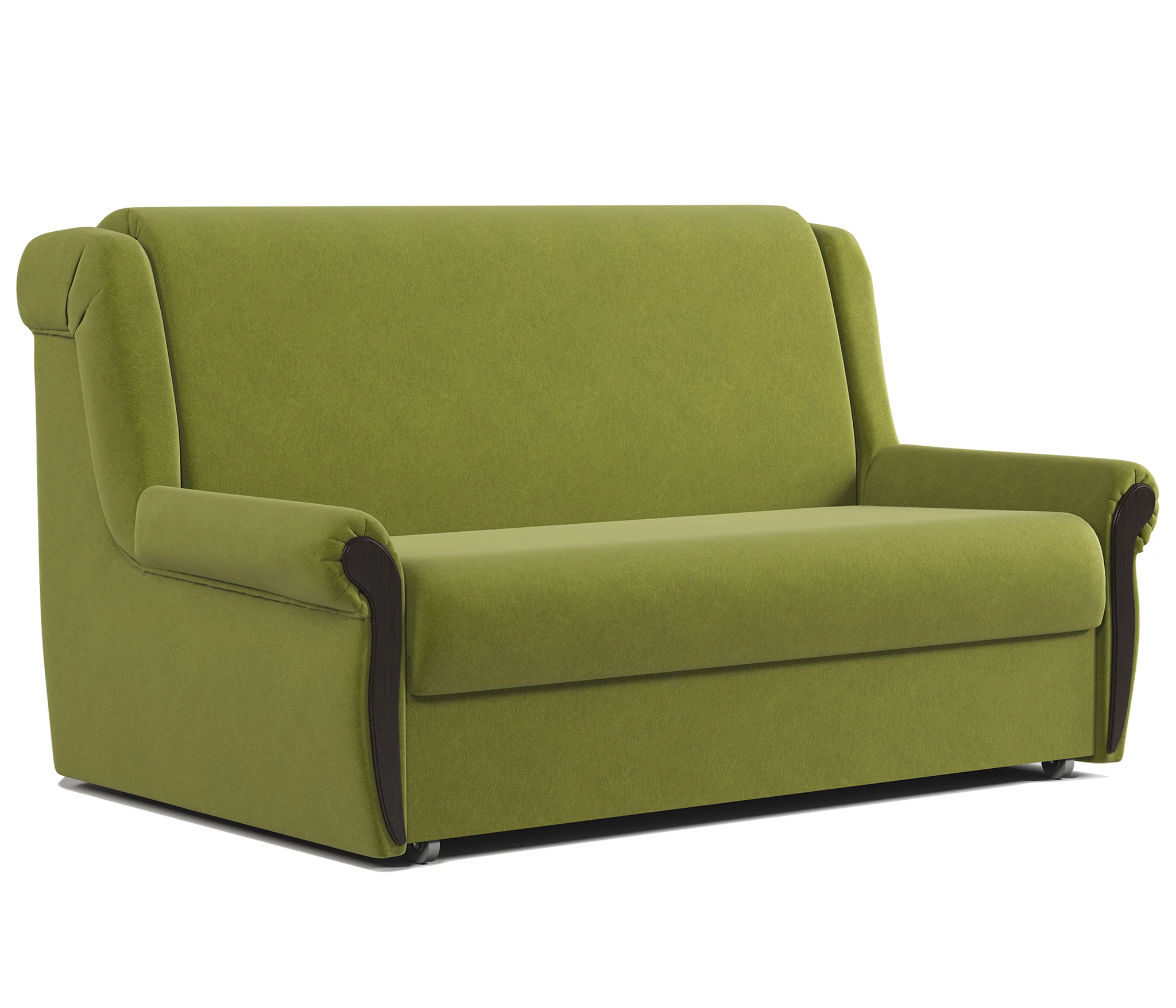 Изображение товара Диван-кровать Аккорд М 100 велюр Дрим эппл с ящиком для белья