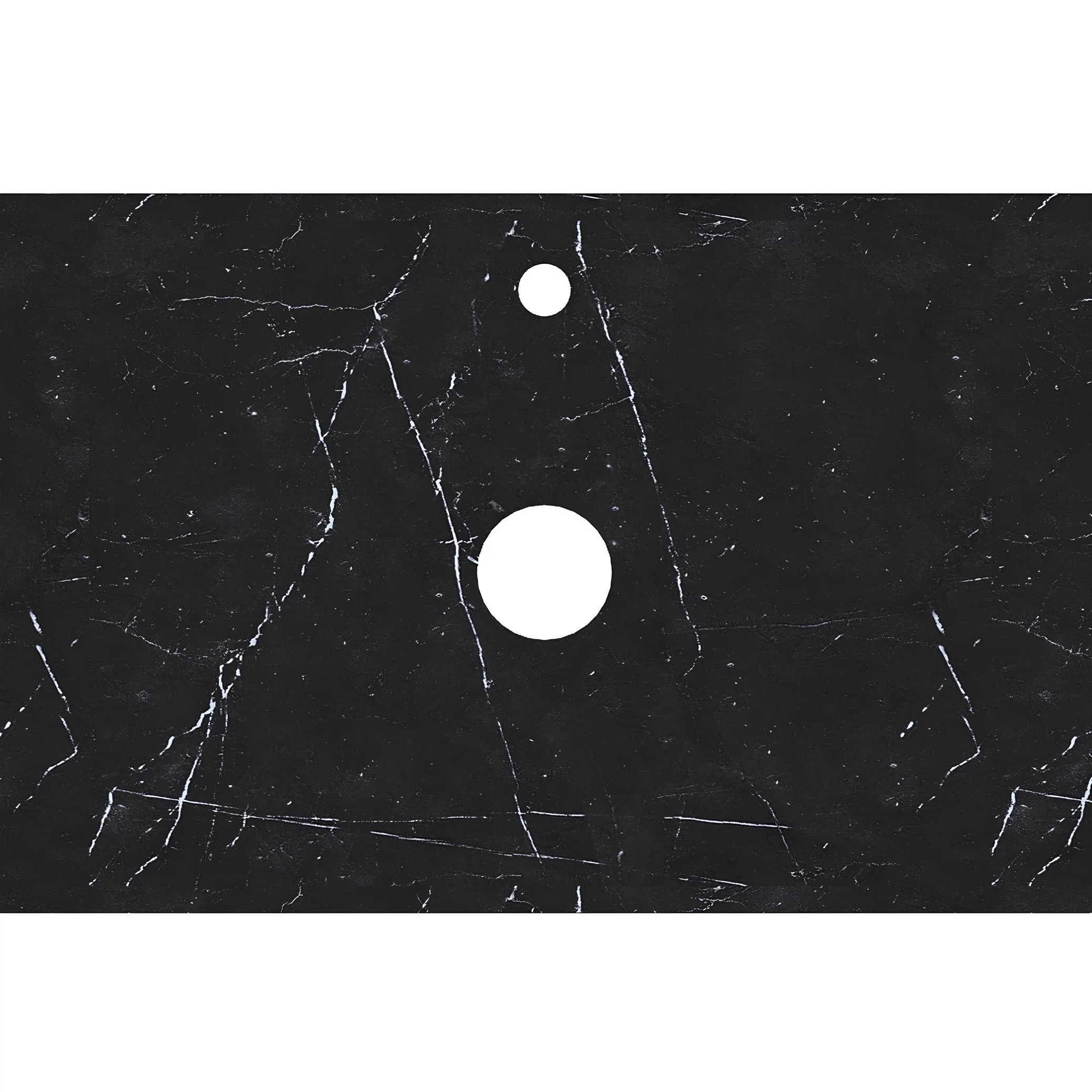 Изображение товара Столешница из керамогранита Marka One MIX 70 см черная для ванной комнаты