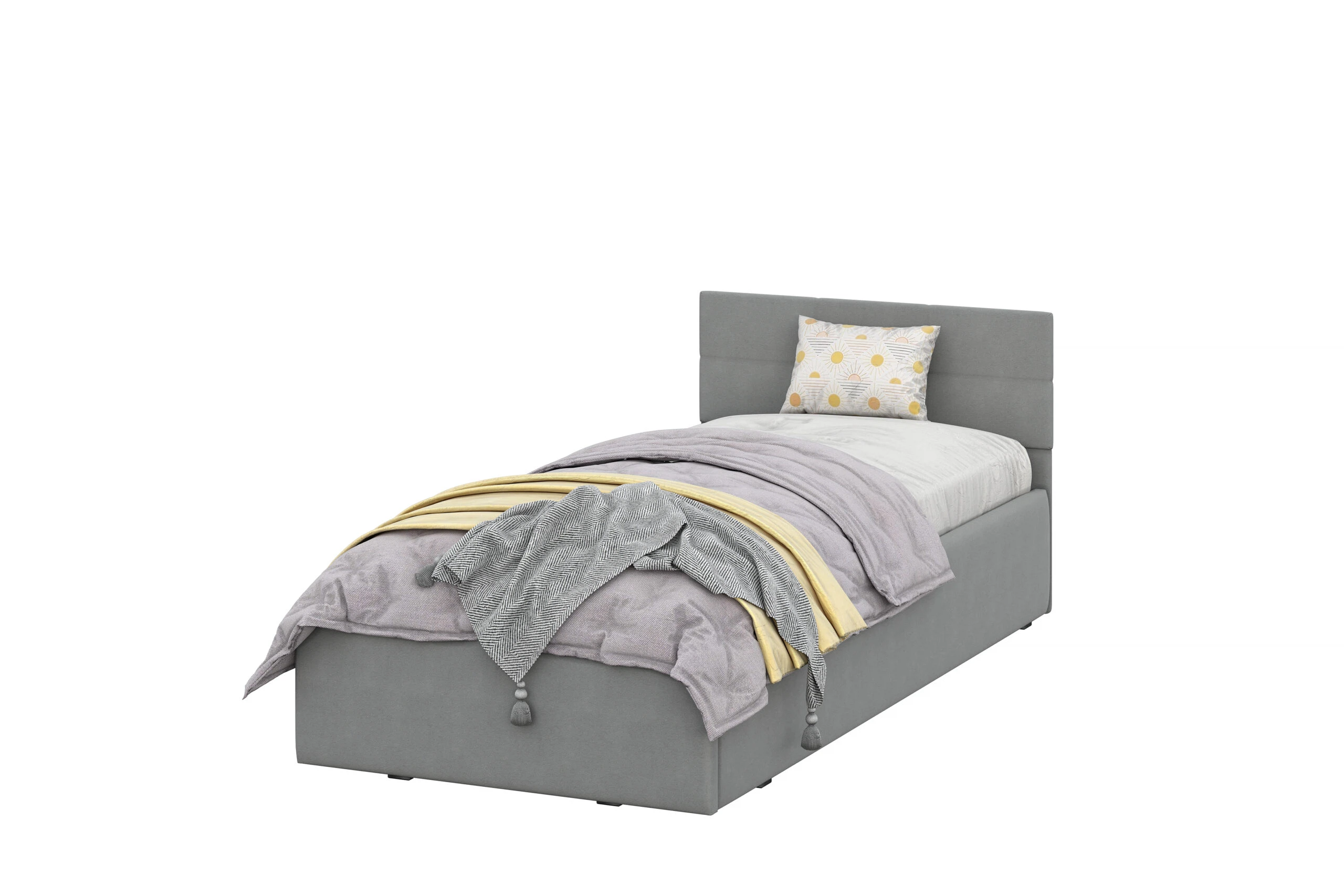 Изображение товара Кровать №4, Арника Мебель, артикул 00-00303848, размер 202.4*95.4*90, Серый