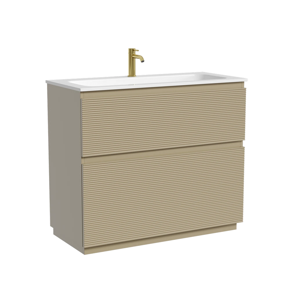 Изображение товара Тумба напольная SANCOS Folk Floor 995х445х850 капучино с двумя ящиками