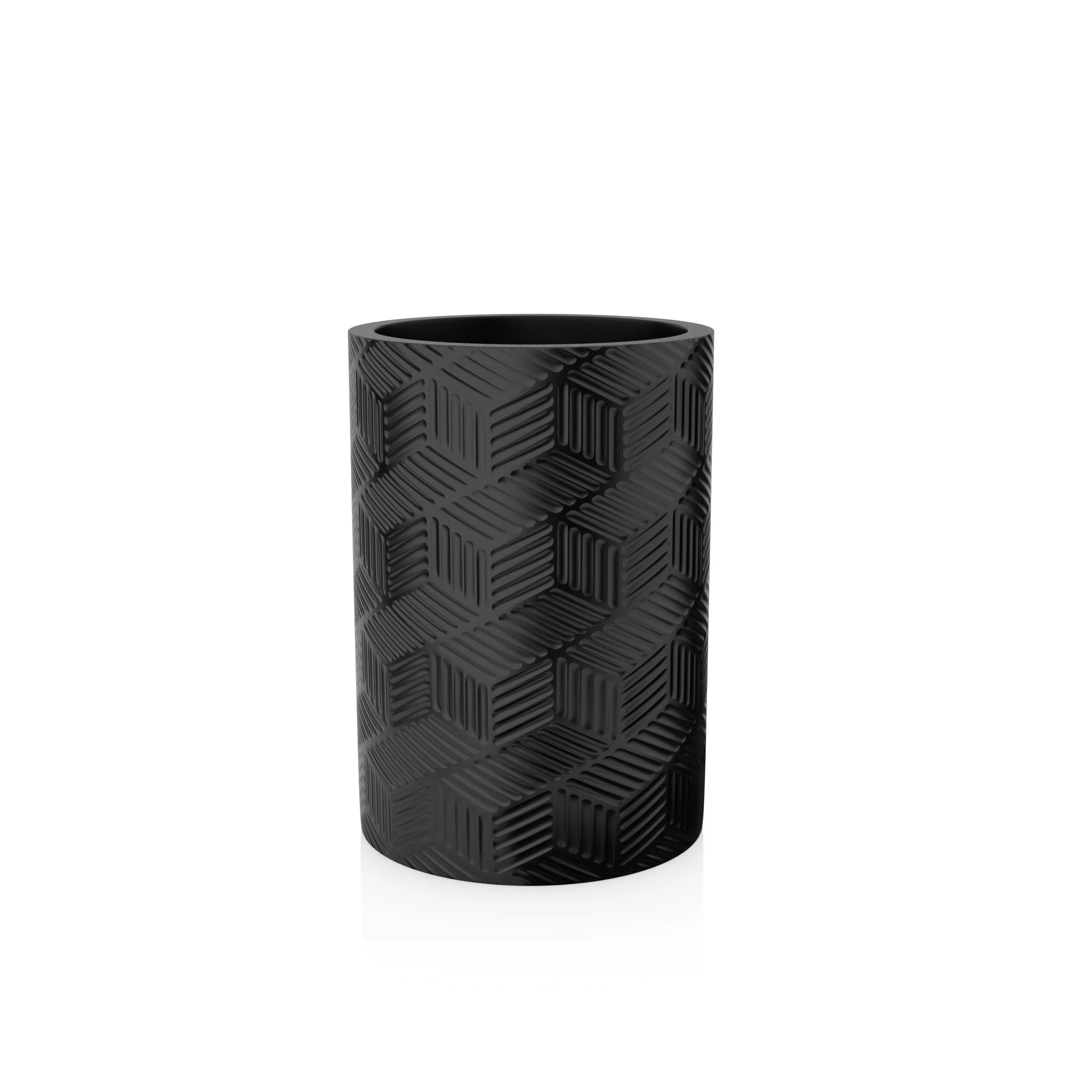 Изображение товара Стакан для зубных щеток настольный, DELICATE BLACK, полирезин