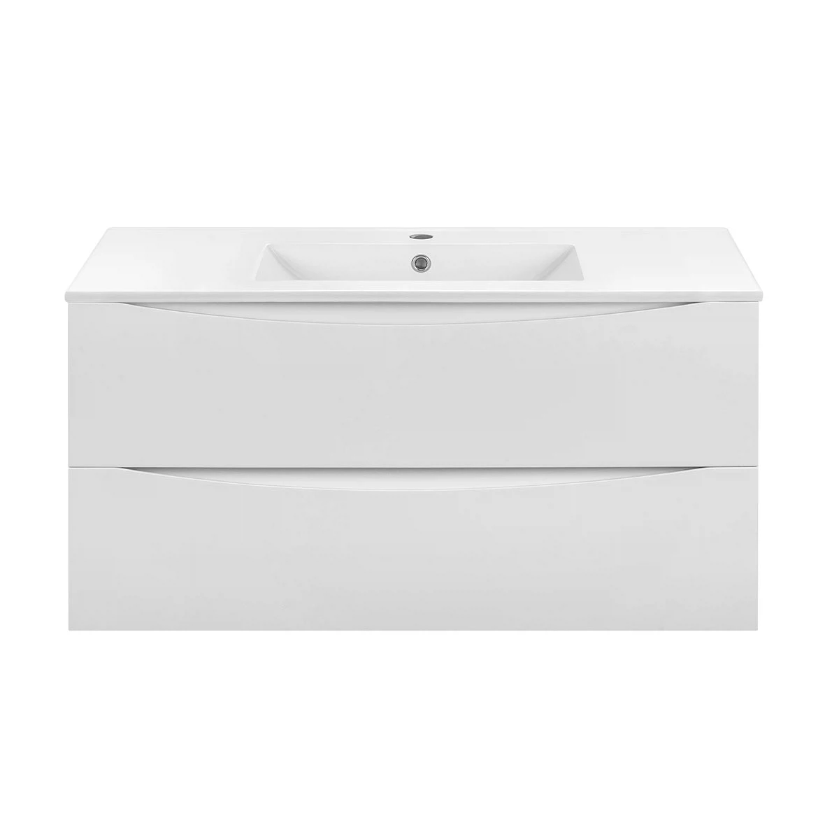 Изображение товара Тумба под керамическую раковину Mia 1000 подвесная, 2 выкатных ящика soft close, G.White