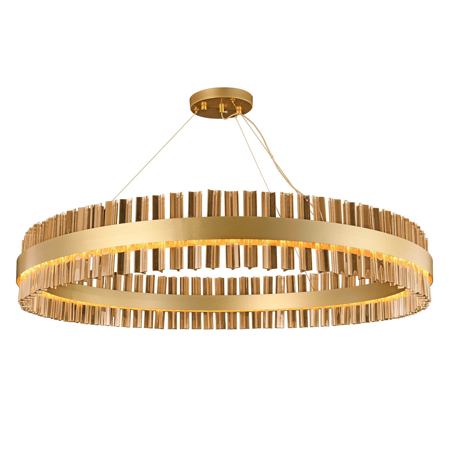 Изображение товара Подвесная люстра Favourite 4263-10P модерн с LED встроенными лампами 54 Вт кристаллы дымчато-серого