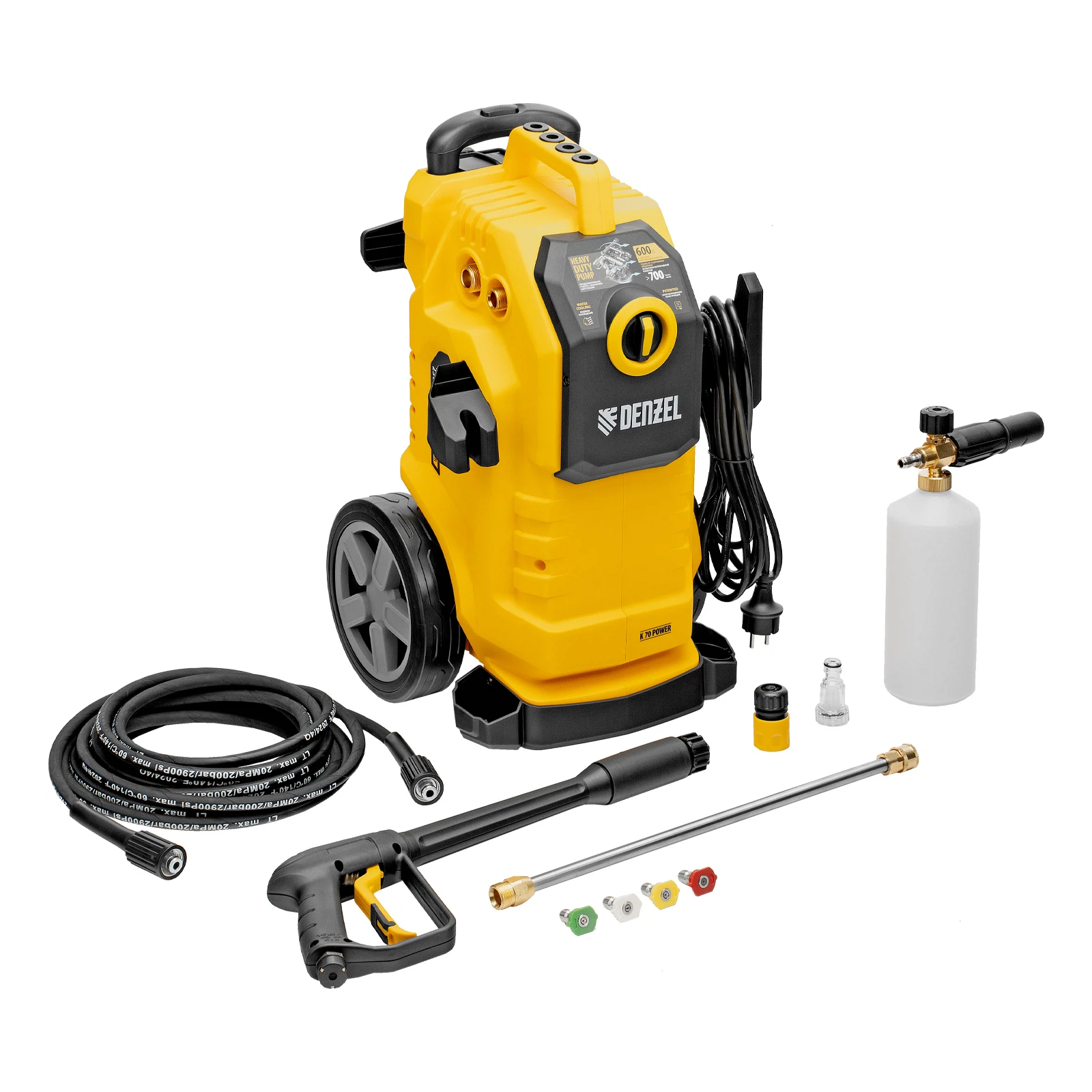 Изображение товара Моечная машина высокого давления Denzel K 70 Power 2500 Вт 180 бар 600 л/ч