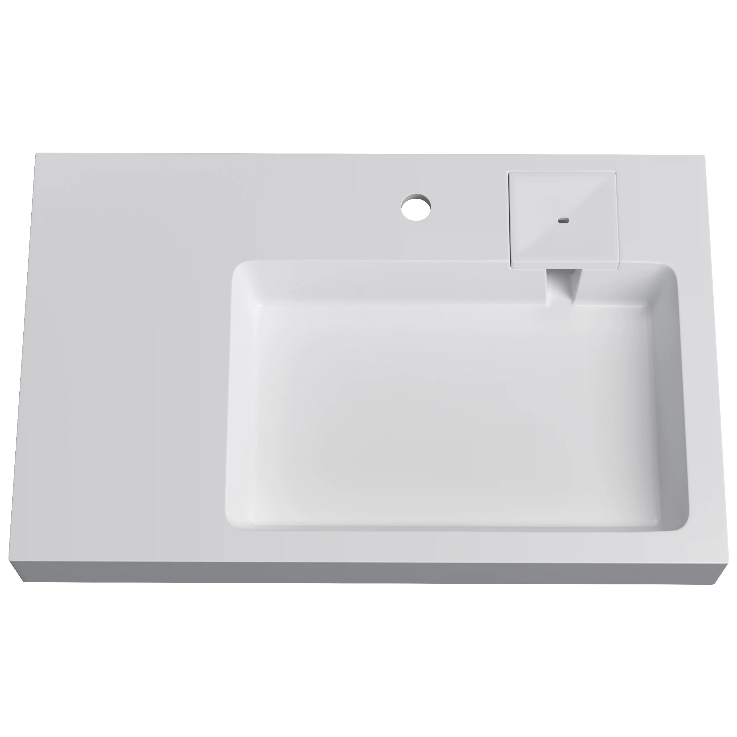 Изображение товара Раковина на стиральную машину Stella Polar 80 правая 800 мм. белая SP-00002036