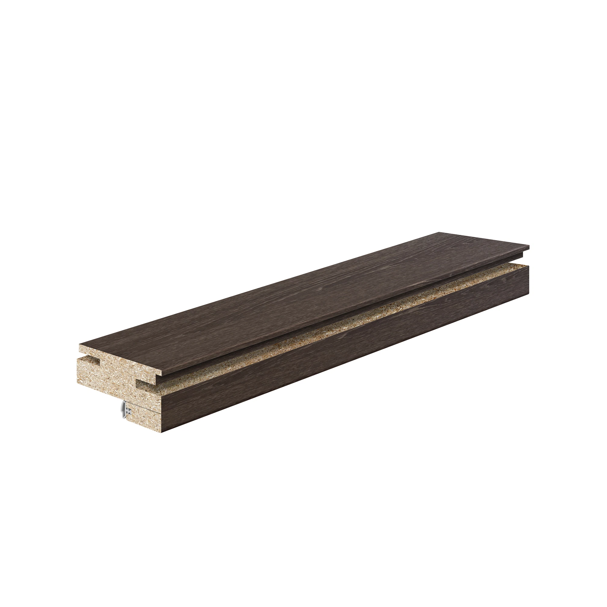 Изображение товара Коробочный брус телескопический ПВХ для дверей Crystal 10, 2065х69х28мм, цвет: Орех мраморный