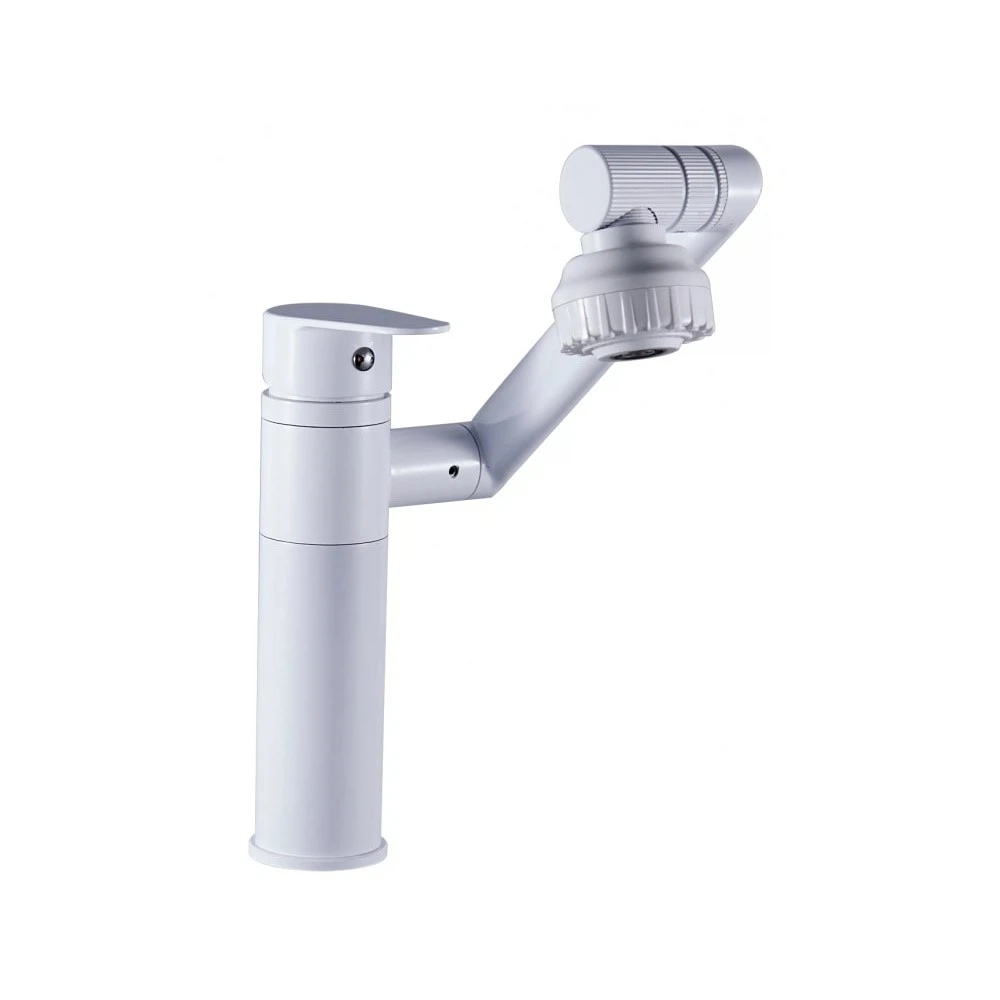 Изображение товара FASHUN A4017-8 белый. Смеситель кухонный поворотный, керамический картридж