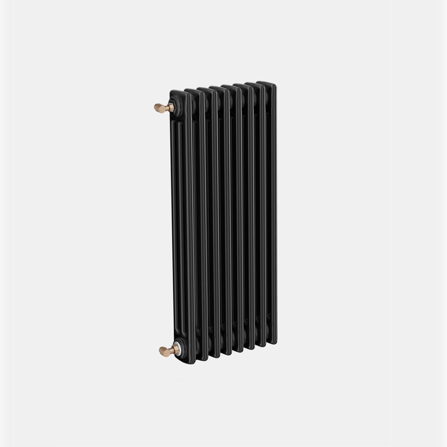 Изображение товара Трубчатый радиатор ТЕПЛОФОРТ 8 секций боковое подключение черный матовый Россия