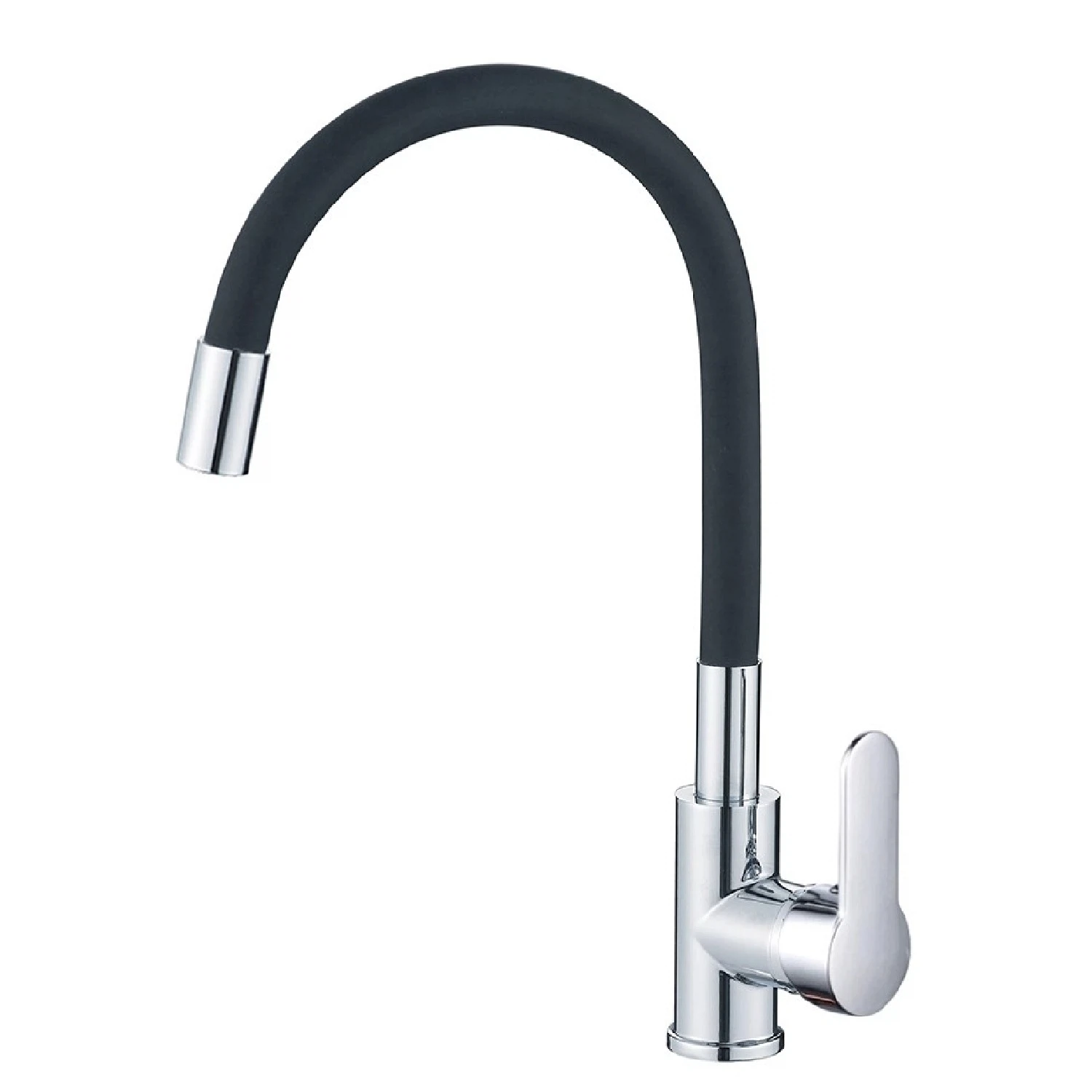 Изображение товара Смеситель для кухни с гибким изливом Maretti Project PC31RGZ32, хром/черный