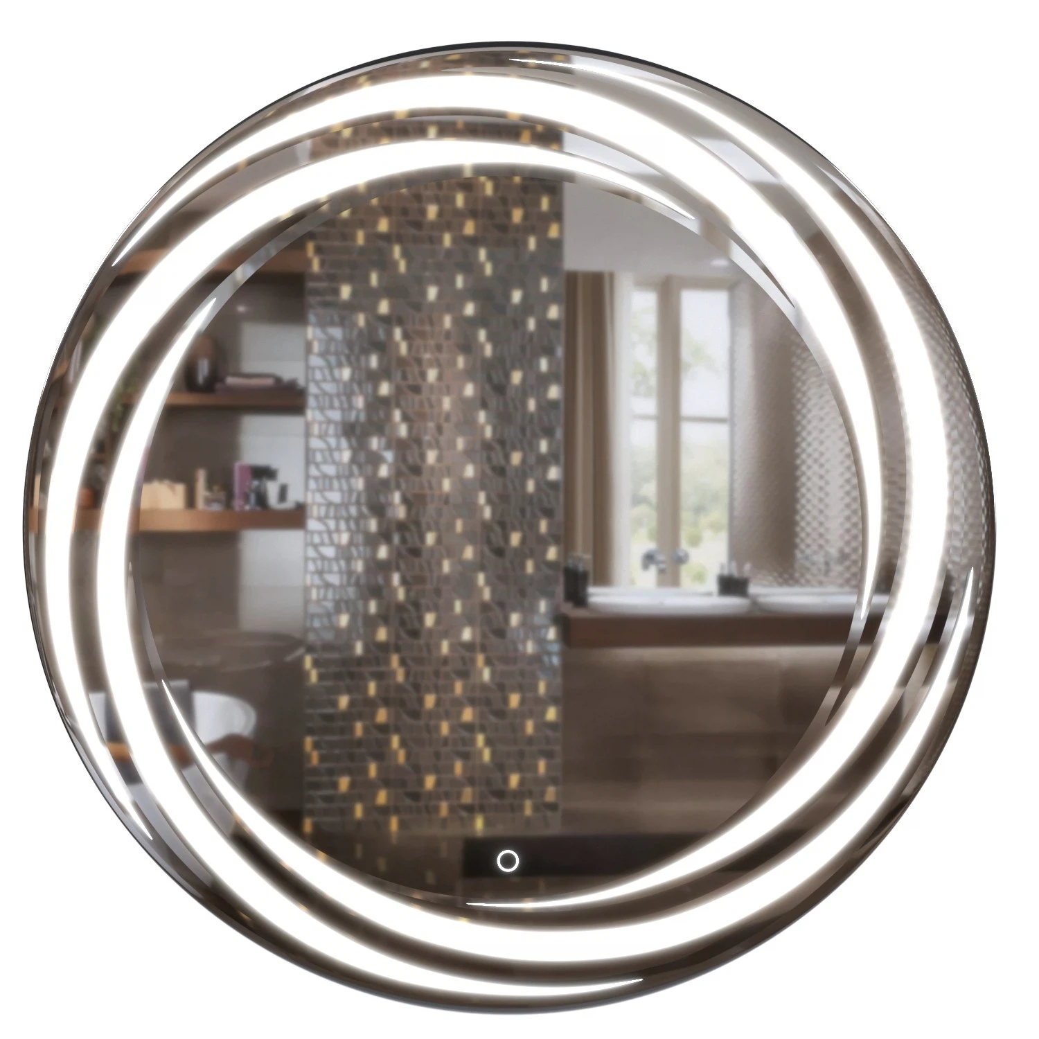 Изображение товара Зеркало с LED-подсветкой MIXLINE Беатрис 80 см влагостойкое, сенсорное управление