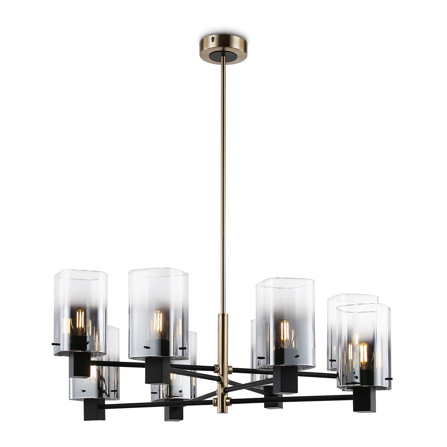 Изображение товара Люстра на штанге AMBRELLA LIGHT 8 ламп, 40Вт, IP20 Черный LH57043