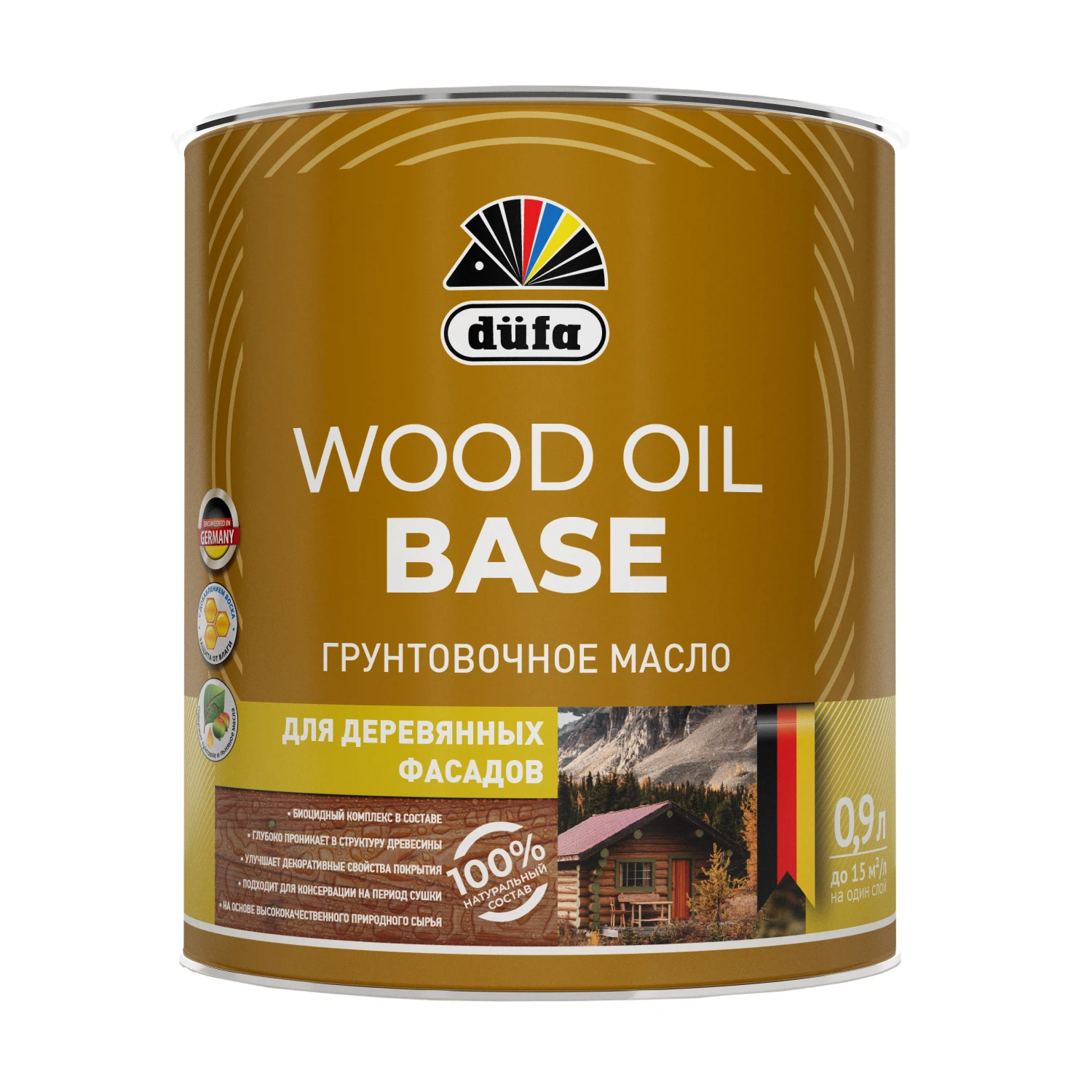 Изображение товара Масло грунтовочное "Dufa" WOOD OIL BASE  0,9л