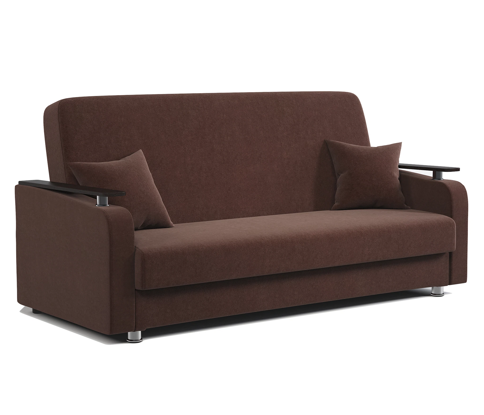 Изображение товара Диван-книжка Мелодия ДП №1 140 велюр Дрим шоколад с механизмом книжка