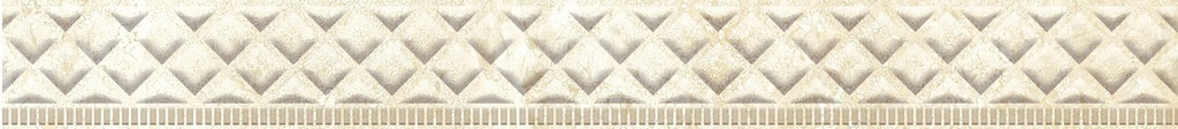 Изображение товара Бордюр керамический настенный Eurotile DAINO/RAYANA 453 27*3,5см., Бежевый