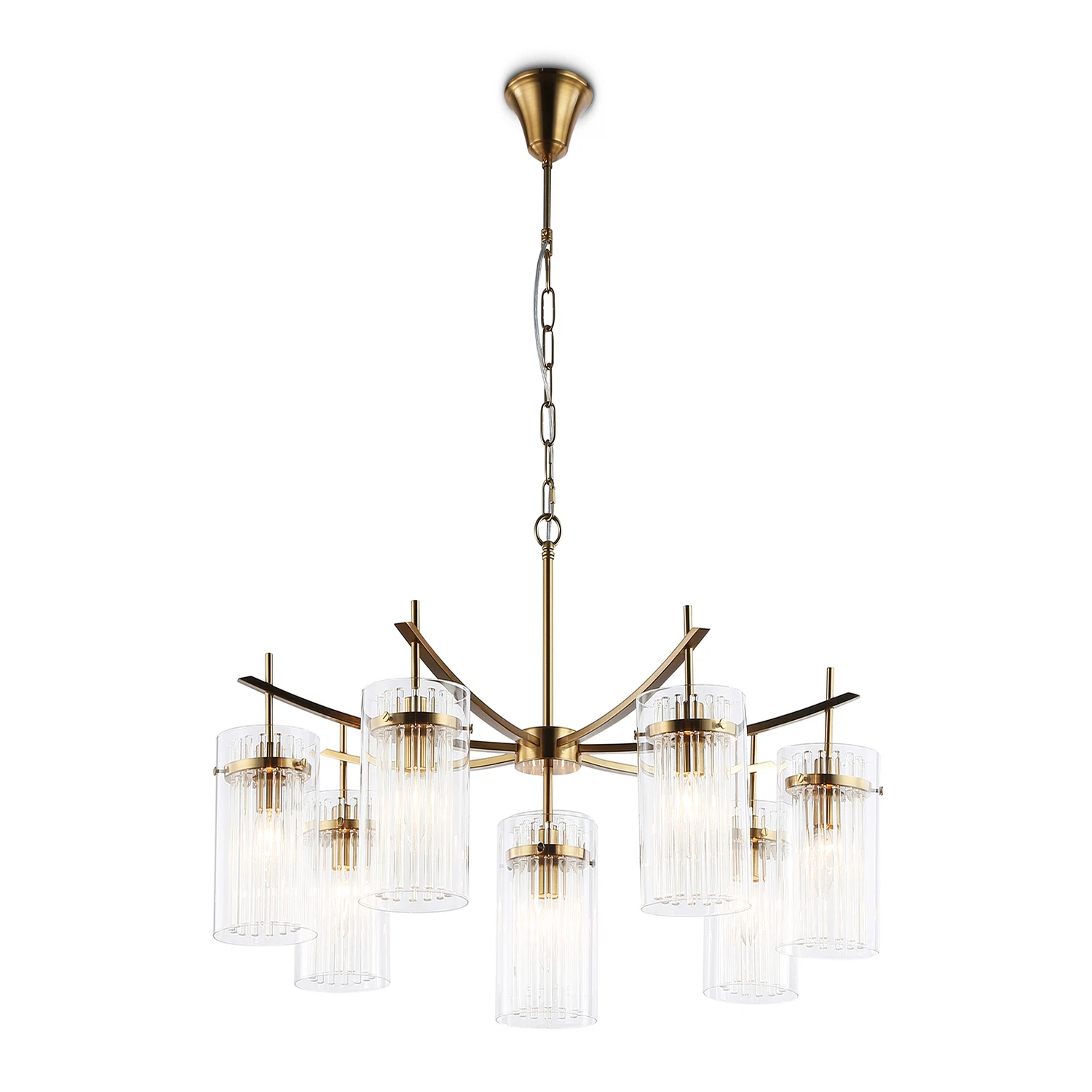Изображение товара Люстра подвесная AMBRELLA LIGHT 8 ламп, 40Вт, IP20 Латунь LH56033