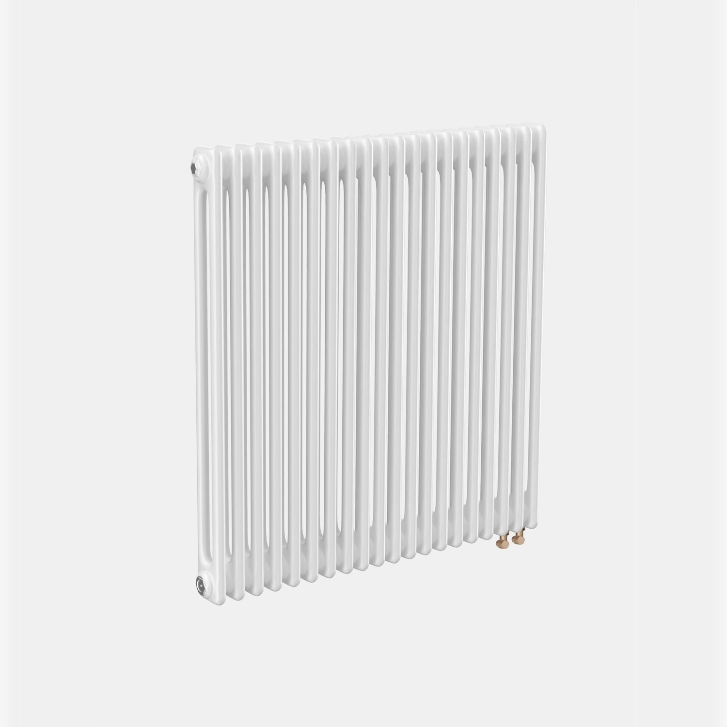 Изображение товара Трубчатый радиатор ТЕПЛОФОРТ двухтрубный ТР2057-20, НП 1/2, ТВ, белый глянец