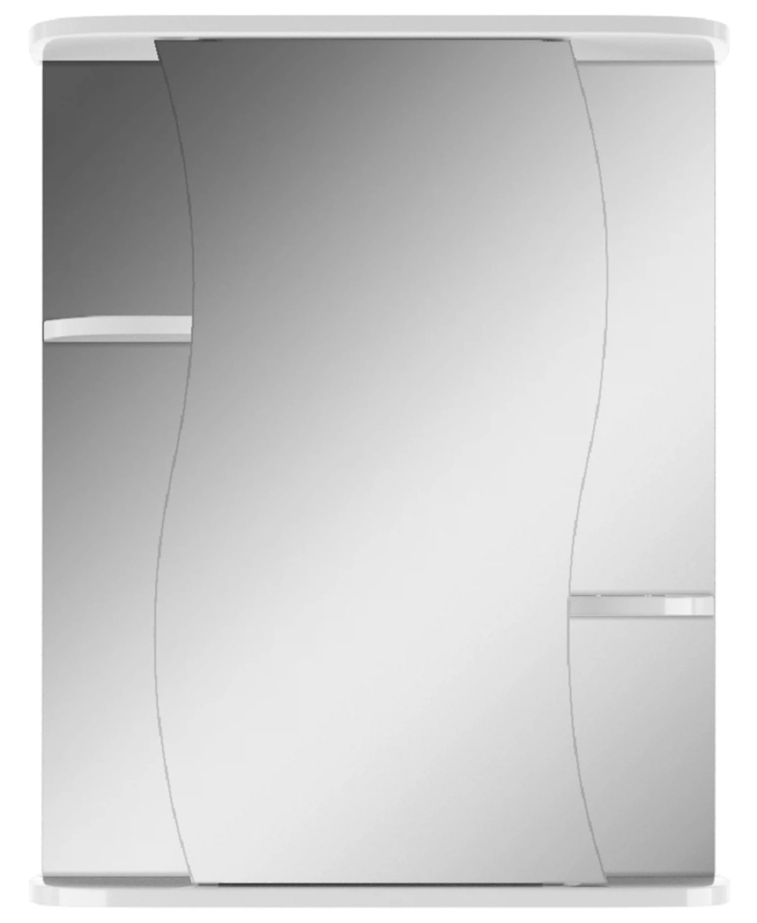 Изображение товара Зеркало-шкаф Айсберг Волна 2-55 правый белый современный дизайн