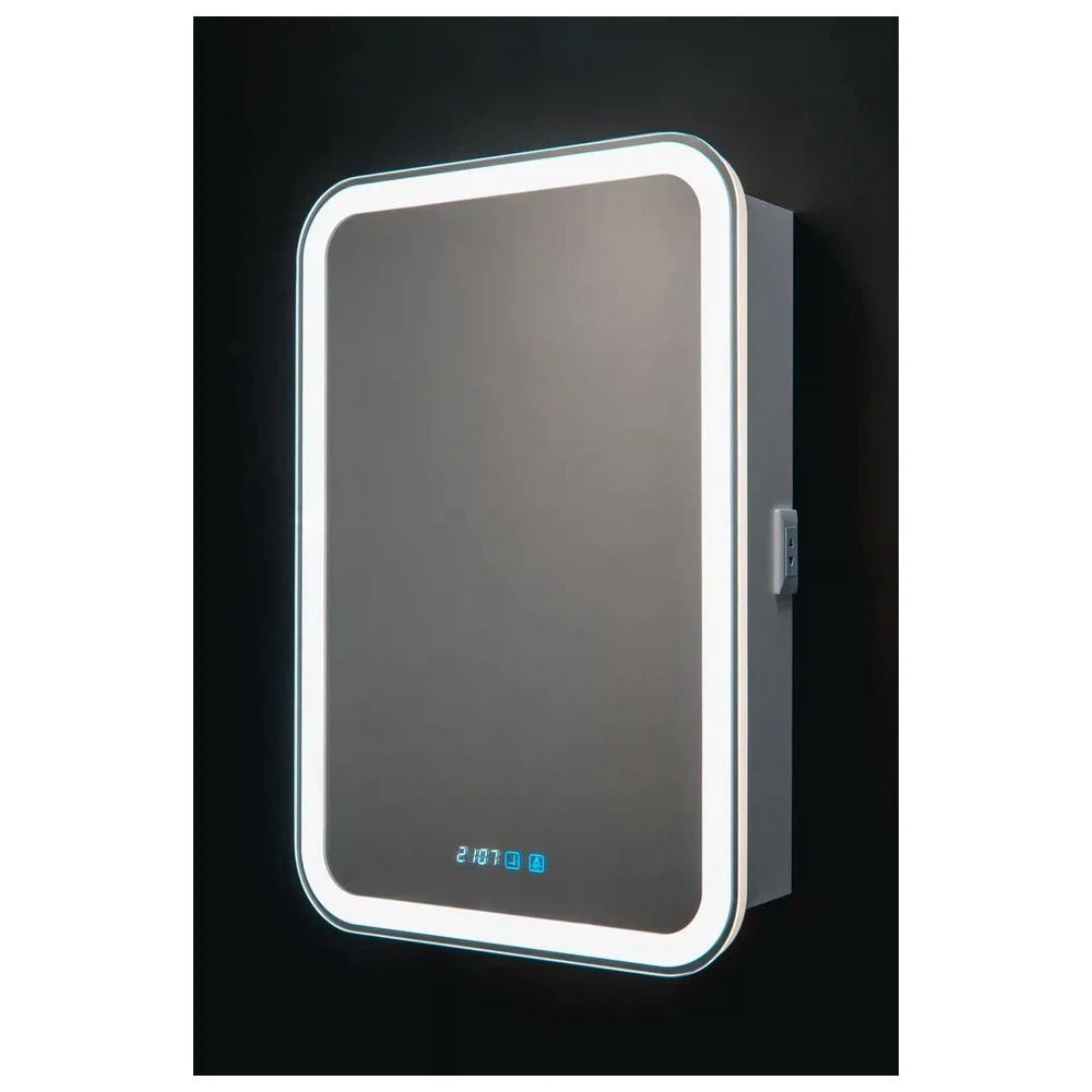 Изображение товара Зеркало-шкаф Silver Mirrors Фиджи 60 - 4.2 правый (часы, ТХ, сенсорный выключатель)